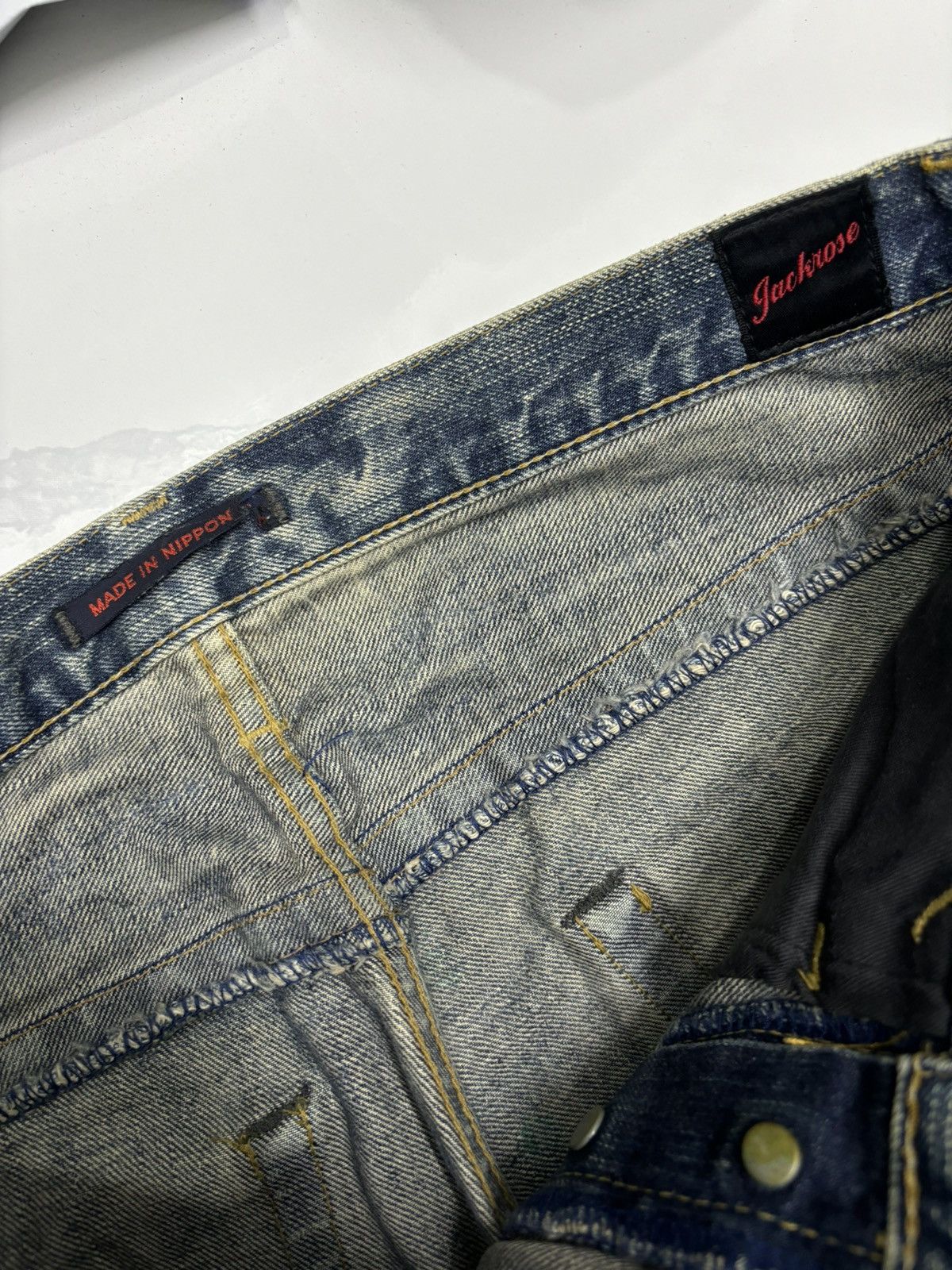 14th Addiction 🔥BLUE WAY X JACK ROSE SLIM FIT FLARE JEANS Size US 30 / EU 46 - 11 Thumbnail
