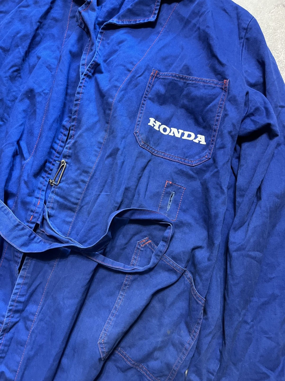 Honda Vintage Honda Mechanic Shop Coat Duster Jacket Size US XL / EU 56 / 4 - 3 Thumbnail