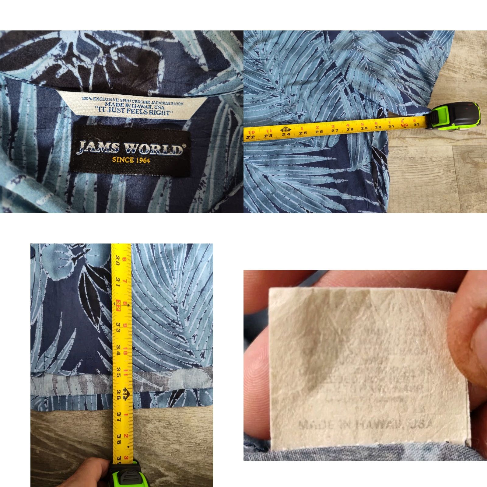 Jams World VINTAGE Jams World Hawaiian Aloha Shirt Men 4XL Short Sleeve Floral Rayon Blue Casual Size US XXL / EU 58 / 5 - 8 Thumbnail