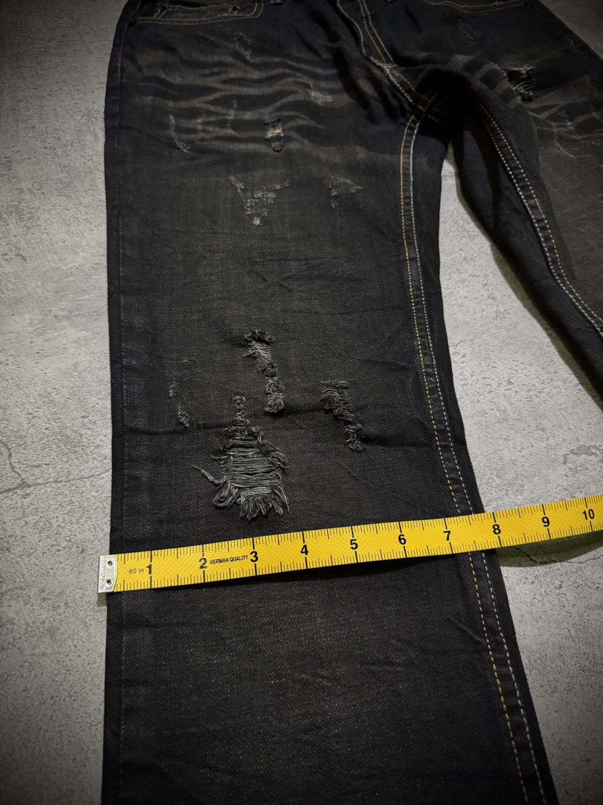 Hysteric Glamour Y2k Apestcip Ifsixwasnine Distressed Jeans Size US 31 - 19 Thumbnail