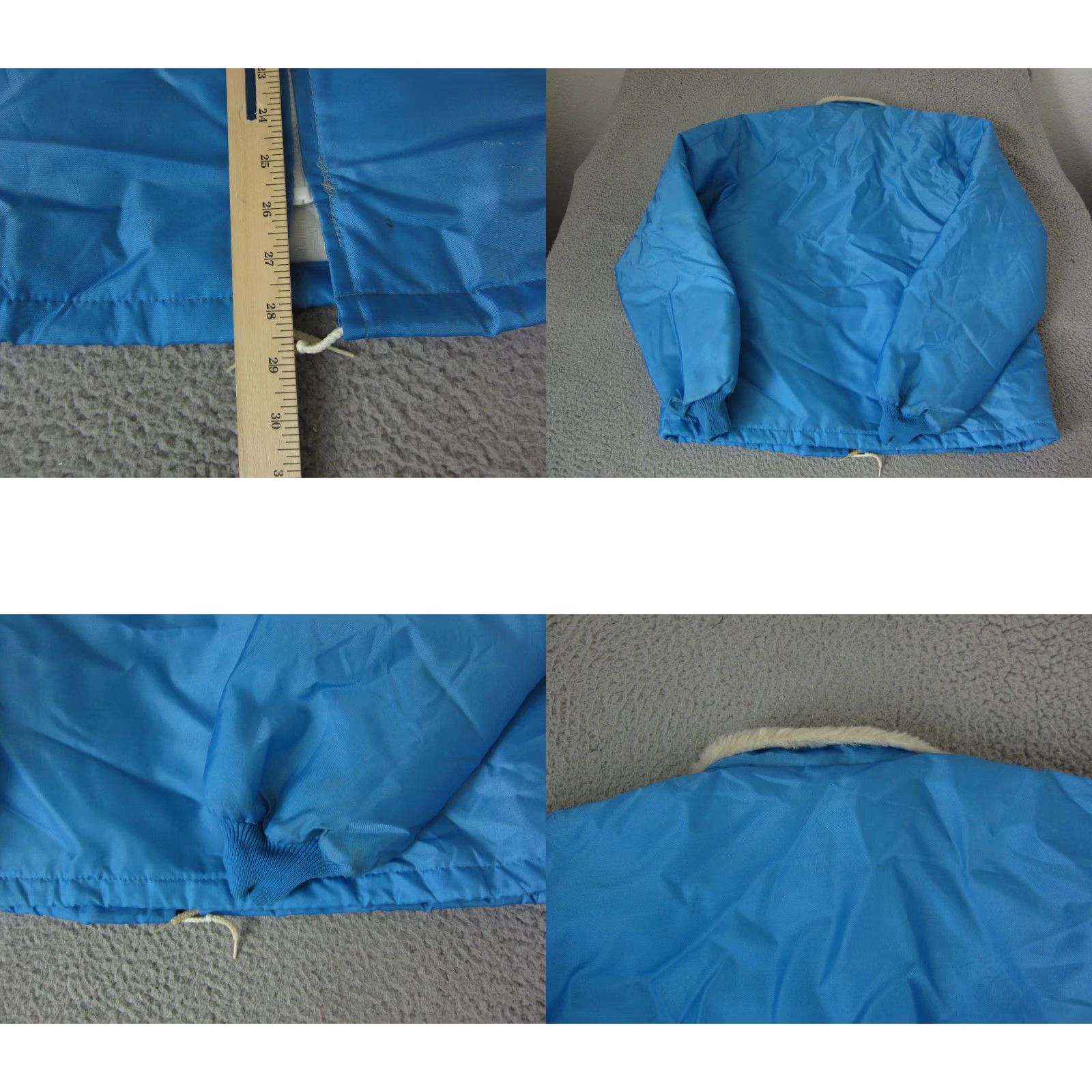 Vintage VINTAGE Sportswear Jacket Mens L Blue Satin Bomber 90s Nylon Quilted Sherpa Satin Bomber Jacket Mens L Blue Satin 90s USA Size US L / EU 52-54 / 3 - 9 Thumbnail