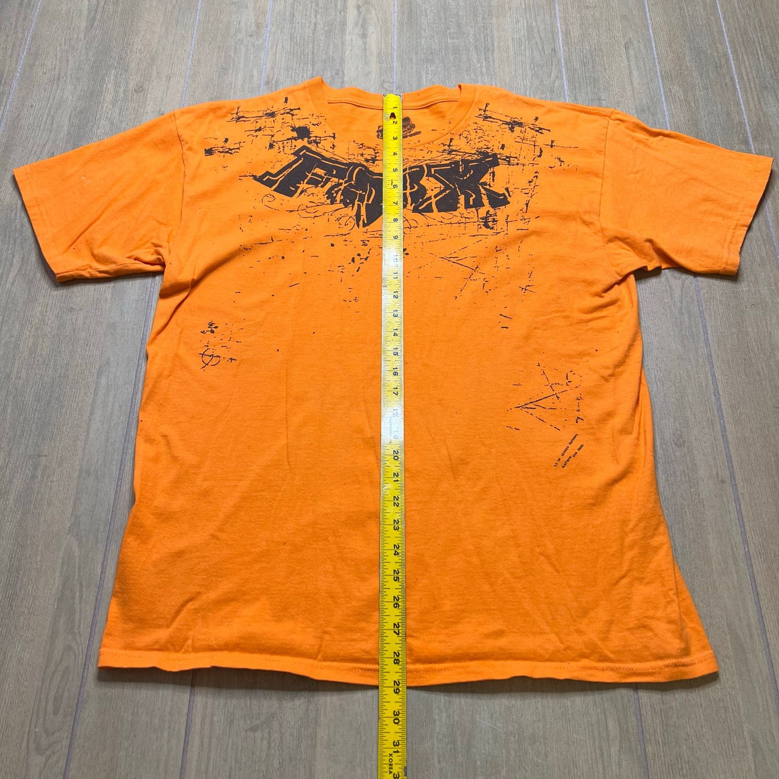 Fox Racing Y2K Fox Racing brand short-sleeve t-shirt Sz L orange Size US L / EU 52-54 / 3 - 5 Thumbnail