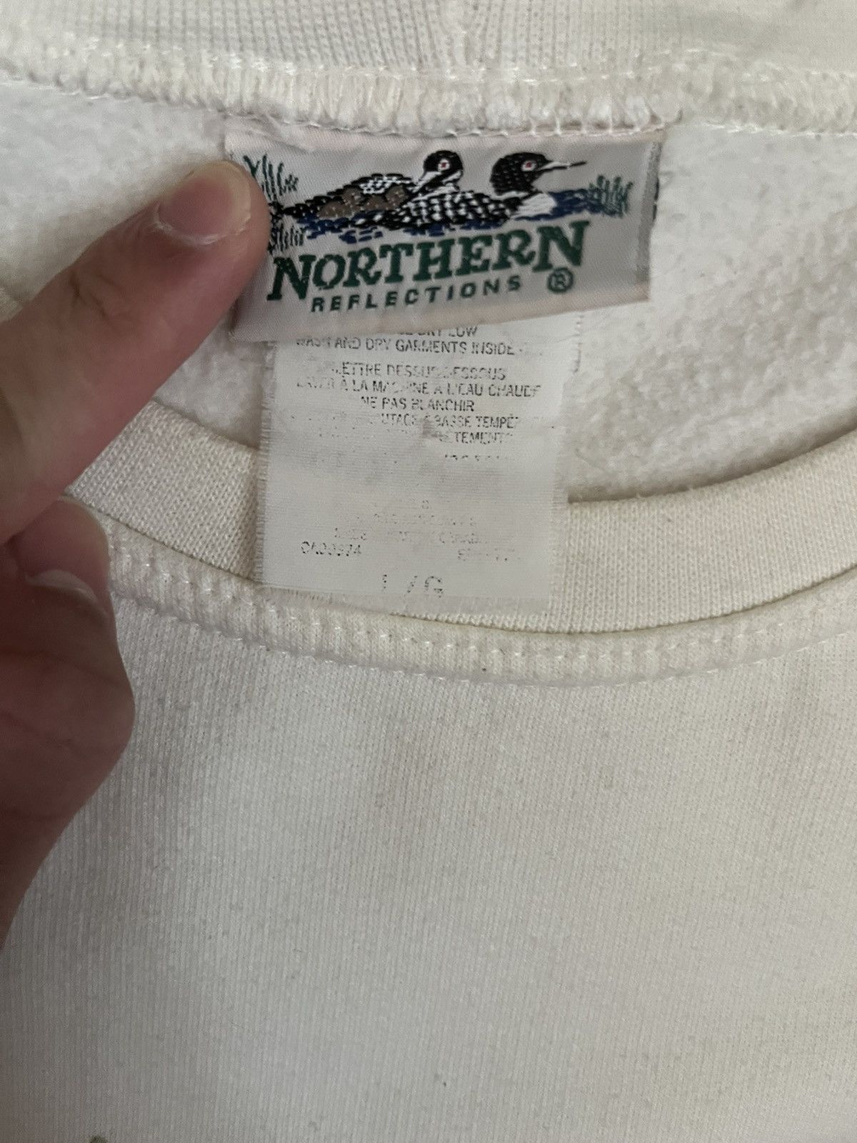 Northern Reflections × Vintage Vintage 90’s Northern Reflections Crewneck Sweater Print Size US L / EU 52-54 / 3 - 3 Thumbnail
