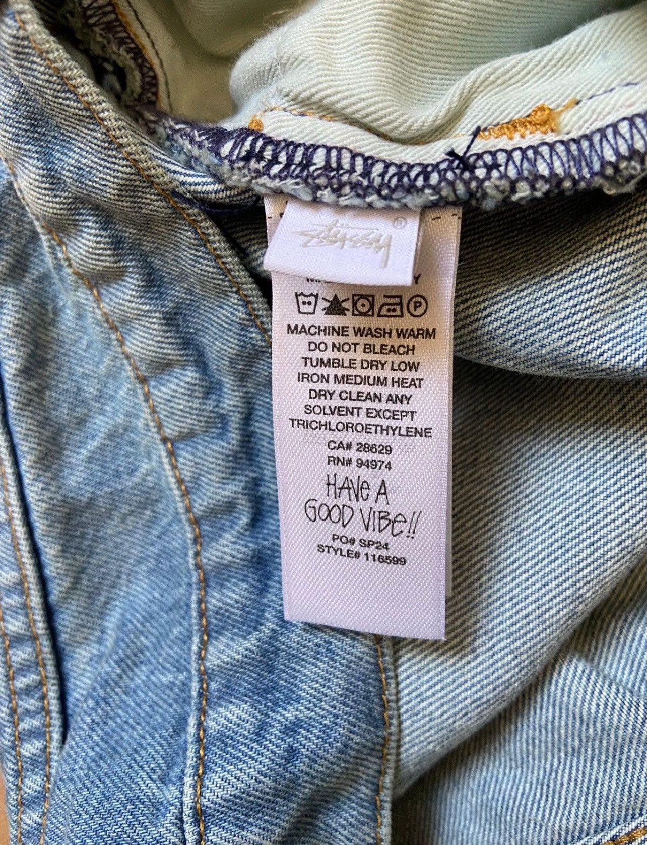 Stussy *UNRELEASED SAMPLE* Stussy 80 Denim Big Ol Jean Size US 32 / EU 48 - 11 Thumbnail