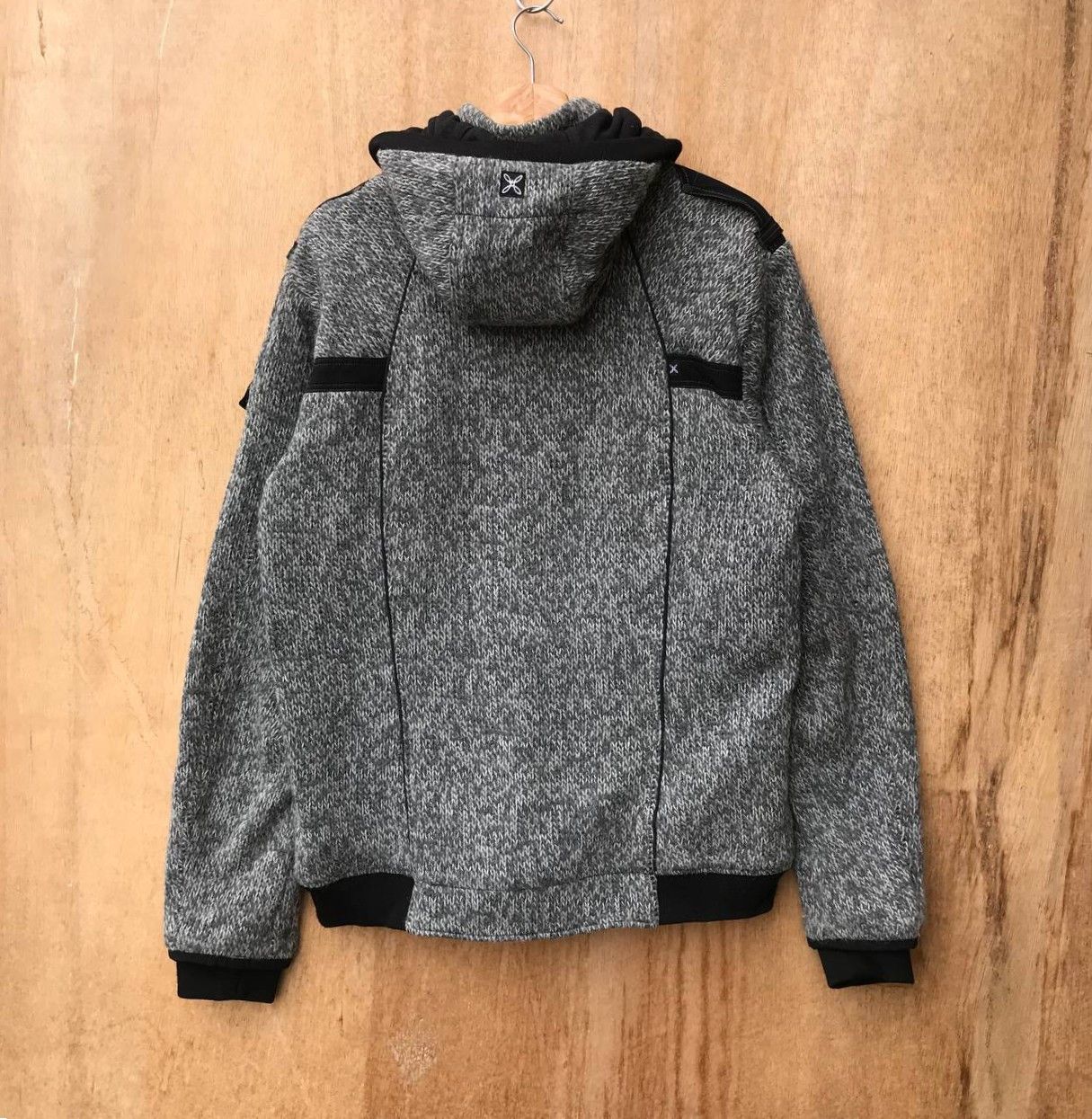 Japanese Brand MONTURA REMIX BIKER KNIT JACKET OUTDOOR JUMPER HOODIE Size US L / EU 52-54 / 3 - 6 Thumbnail