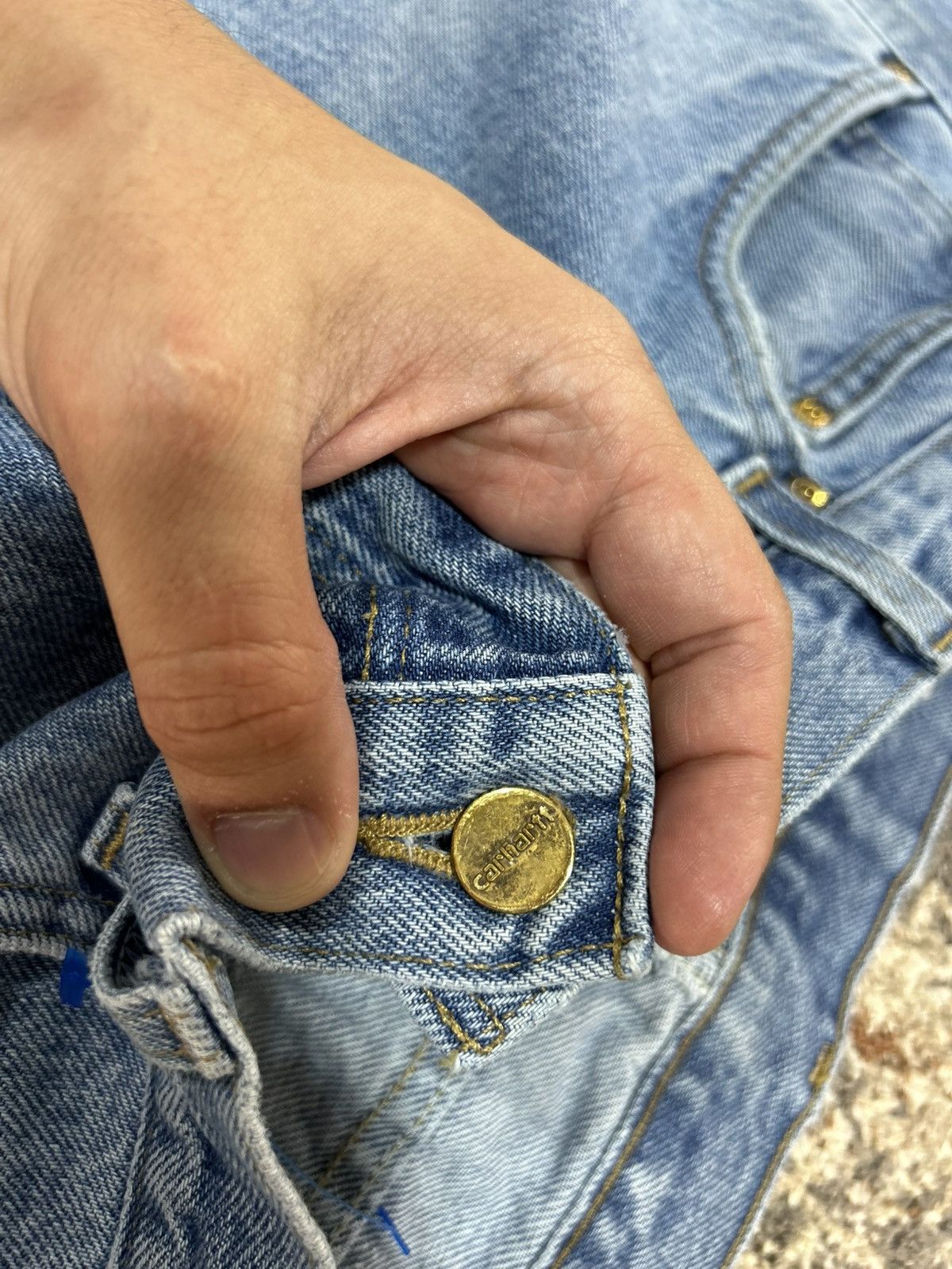 Carhartt Carhartt Light Wash Denim Jeans Size US 34 / EU 50 - 3 Thumbnail