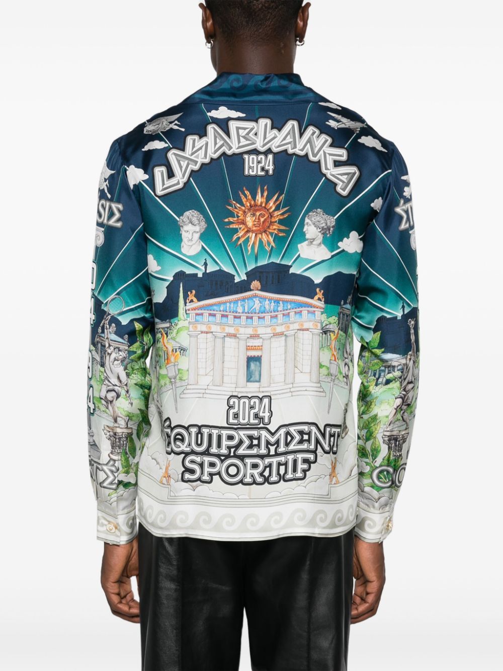 Casablanca o1h1sh11224 Le Le Temple Su Sport Shirt in Multicolor Size US M / EU 48-50 / 2 - 4 Thumbnail