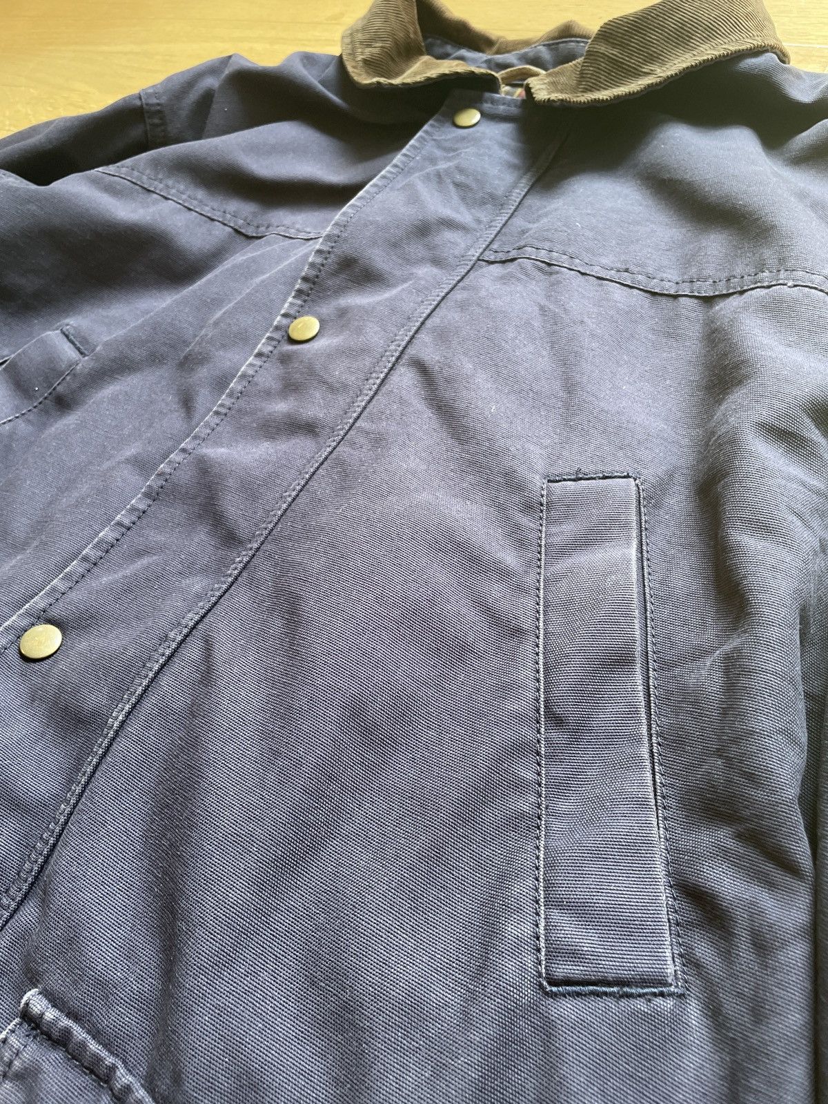 Lands' End Vintage 90s Lands’ End Plaid Coat Jacket Navy Size XL Size US XL / EU 56 / 4 - 2 Thumbnail