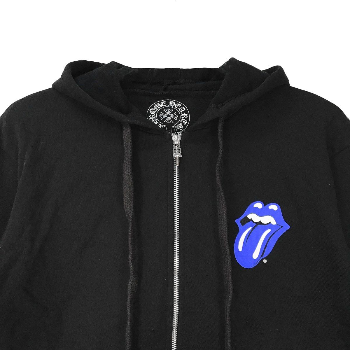 Chrome Hearts Chrome Hearts Rolling Stone Horseshoe Logo Zip Up Hoodie Size US L / EU 52-54 / 3 - 4 Thumbnail