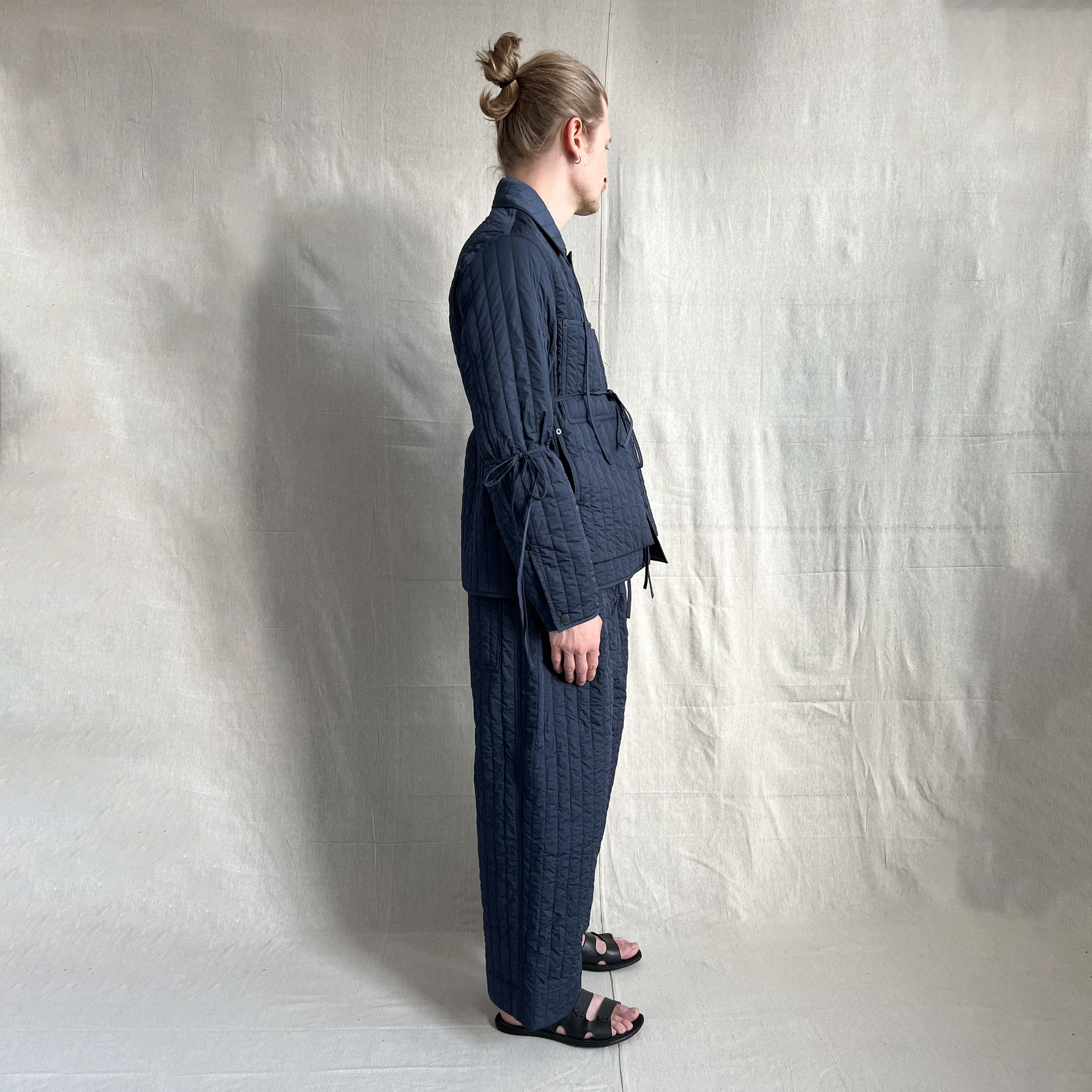 Craig Green S/S16 Runway Two-Piece Navy Quilted Nylon Work Suit Size 38R - 10 Thumbnail