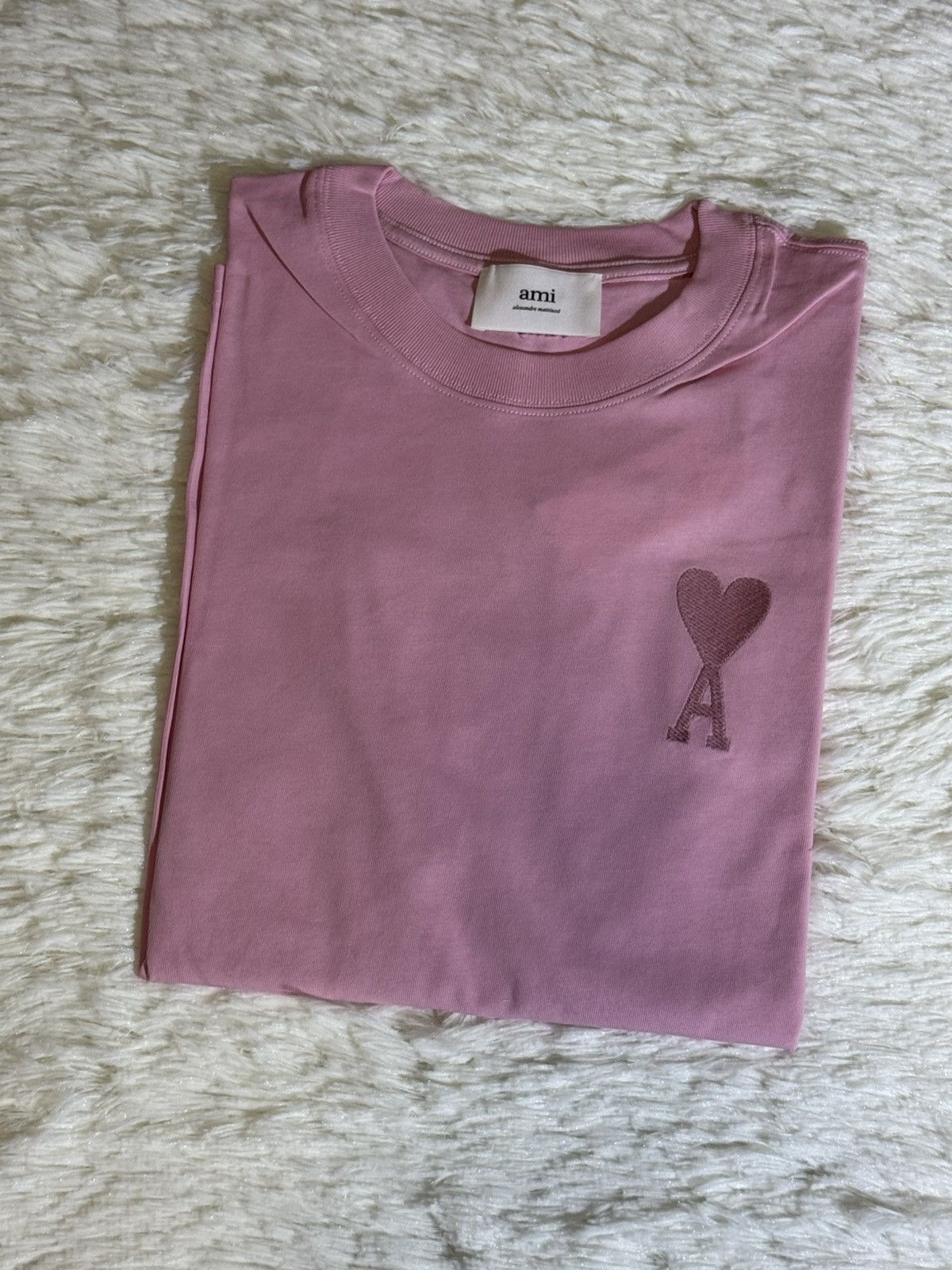 AMI Ami pink t shirt Size US S / EU 44-46 / 1 - 1 Thumbnail