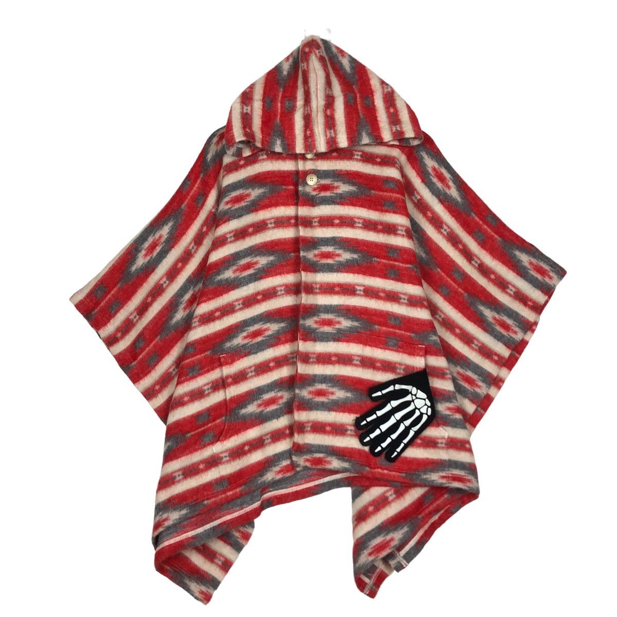 Japanese Brand 🔥Oversized Poncho Jacket Striped Viri-Dari Deserta Japan Size US L / EU 52-54 / 3 - 2 Thumbnail