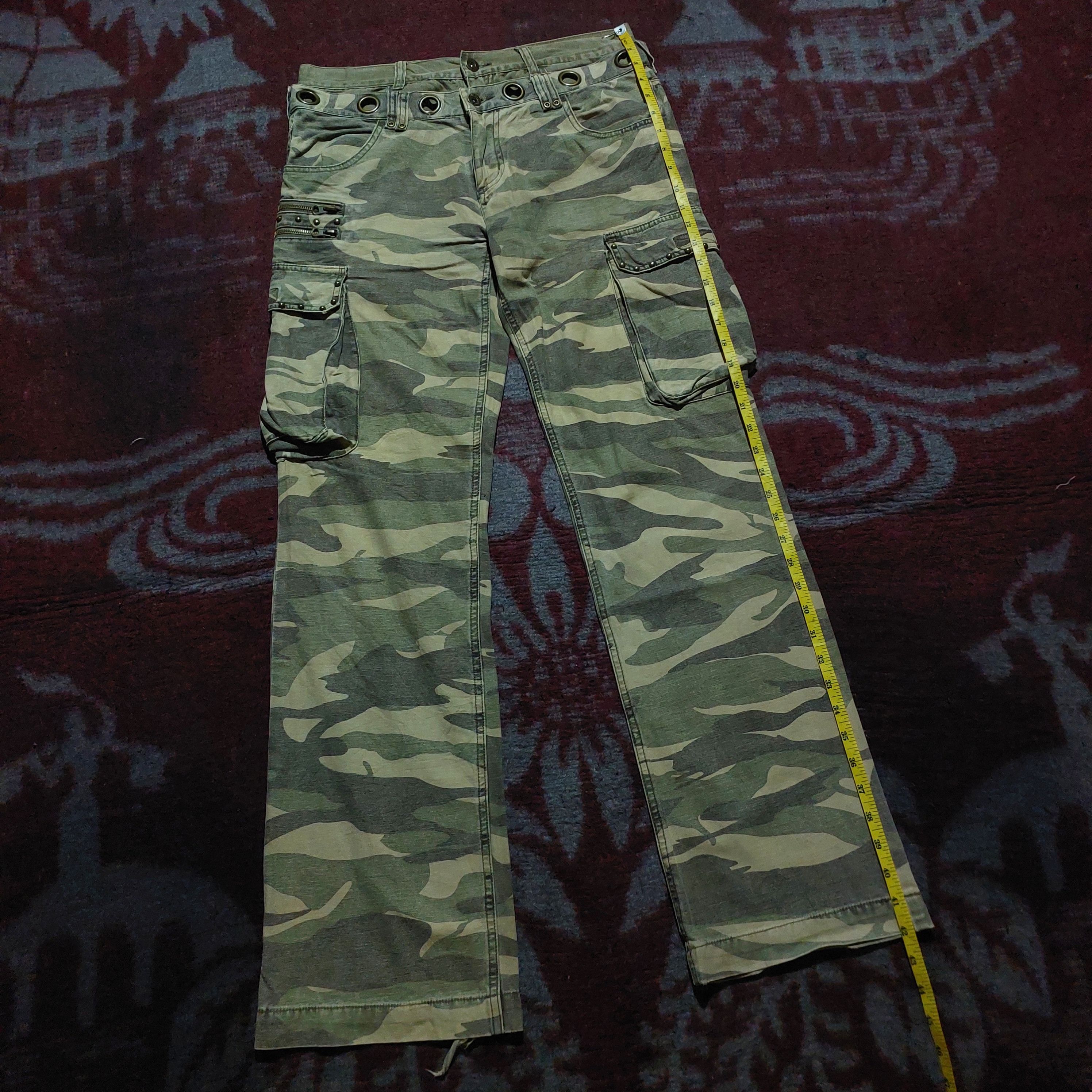 In The Attic 🔥rare In the attic camo double waist flare cargo pants Size US 32 / EU 48 - 16 Thumbnail