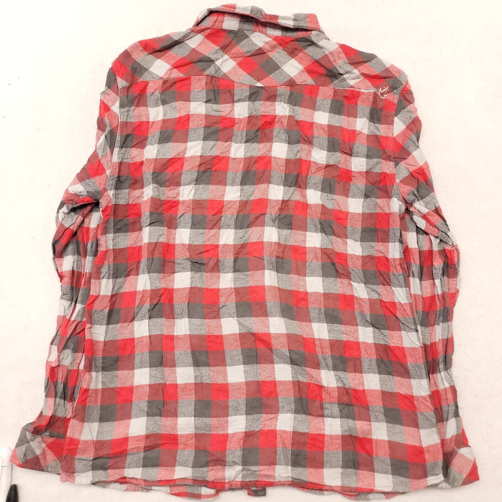 Rusty Rusty Gingham Flannel Shirt Men Size Extra Large XL Red Gray Size US XL / EU 56 / 4 - 10 Thumbnail
