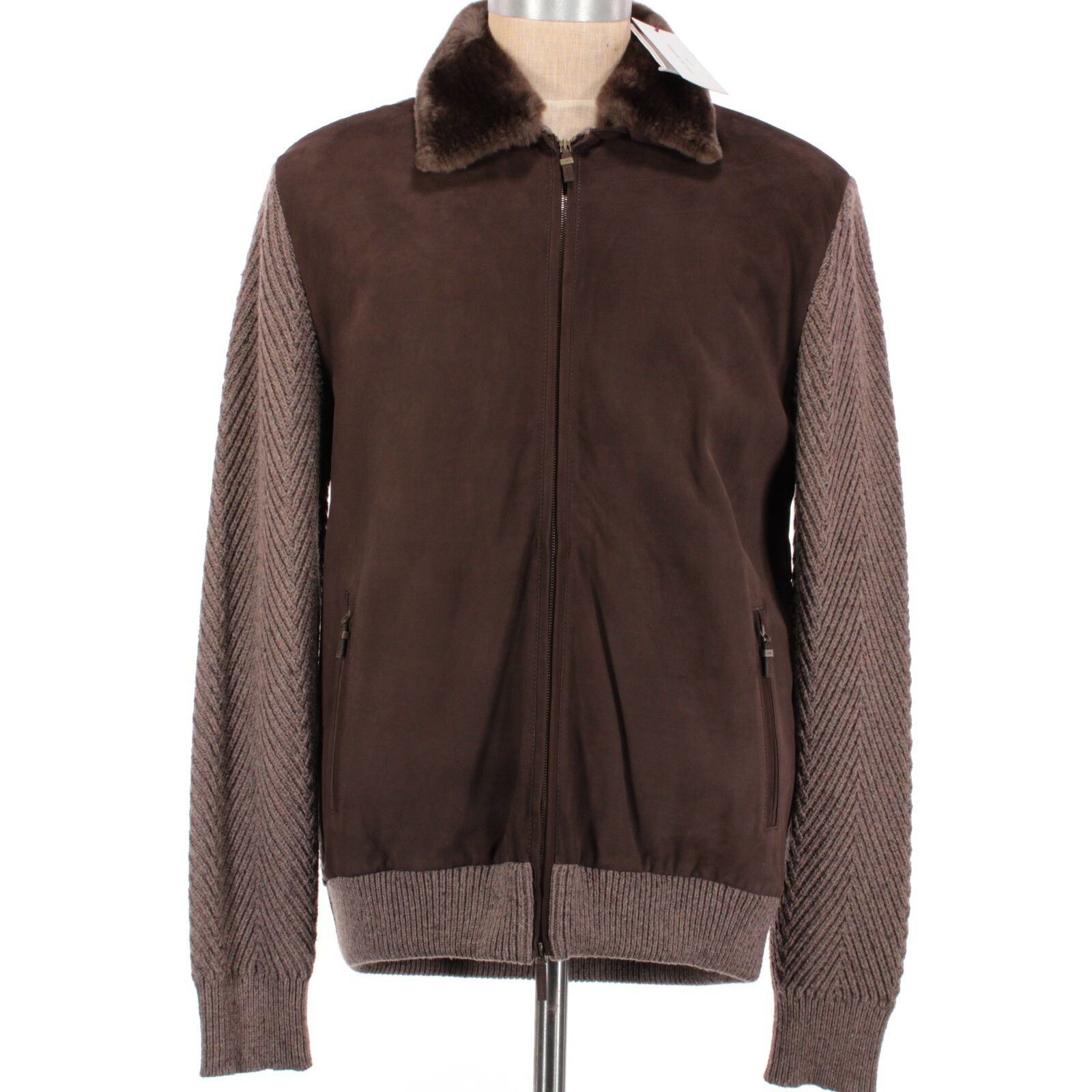 Luciano Barbera Luciano Barbera Jacket Size XL US In Brown Wool Blend Size US XL / EU 56 / 4 - 1 Thumbnail
