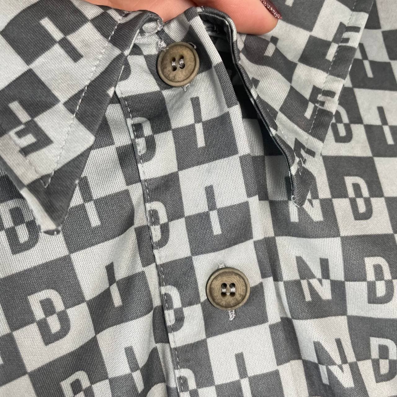 Fendi Vintage Fendi Monogram AOP Polo Shirt Size M / US 6-8 / IT 42-44 - 3 Thumbnail