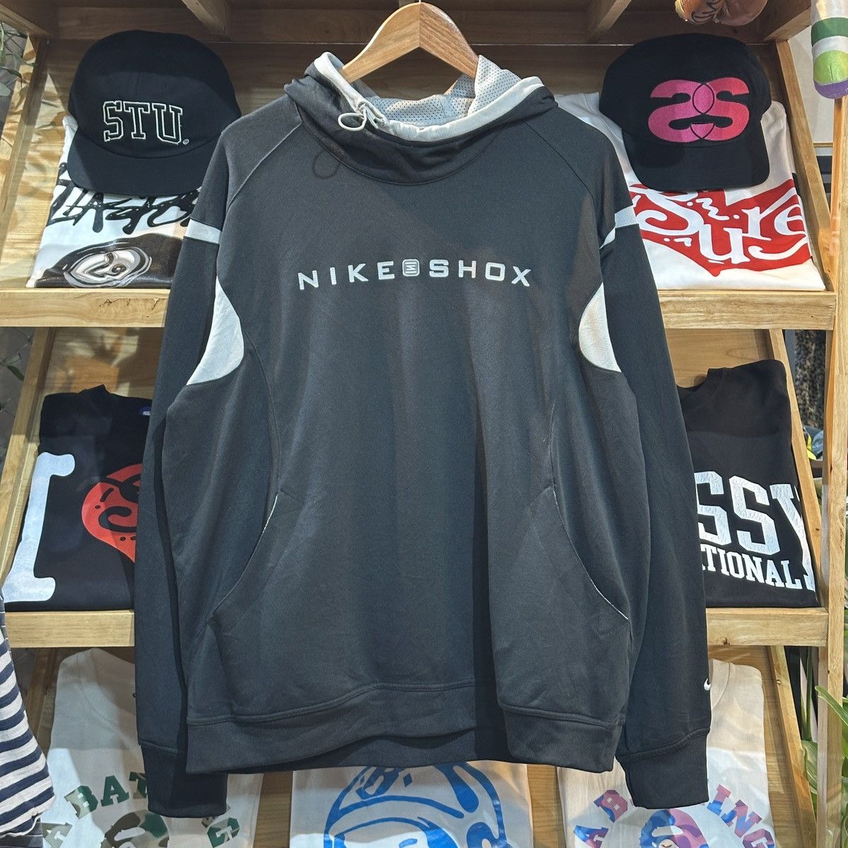 Nike × Vintage Vintage Nike Shox 00‘s Anorak Hoodie Size US XL / EU 56 / 4 - 1 Thumbnail