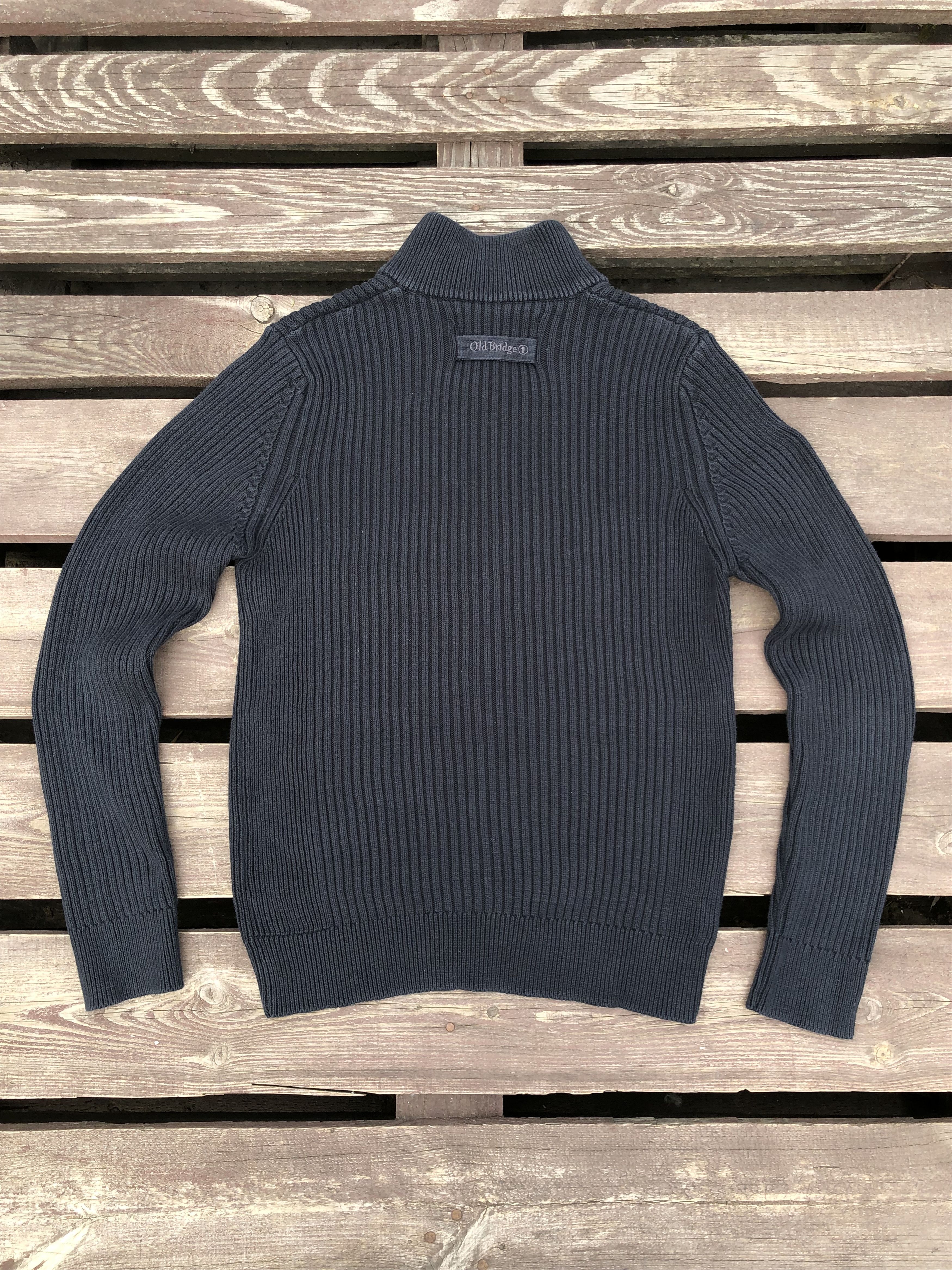 Vintage Old Bridge Y2K Vintage Zip Up Knitted Sweater Size US M / EU 48-50 / 2 - 2 Thumbnail