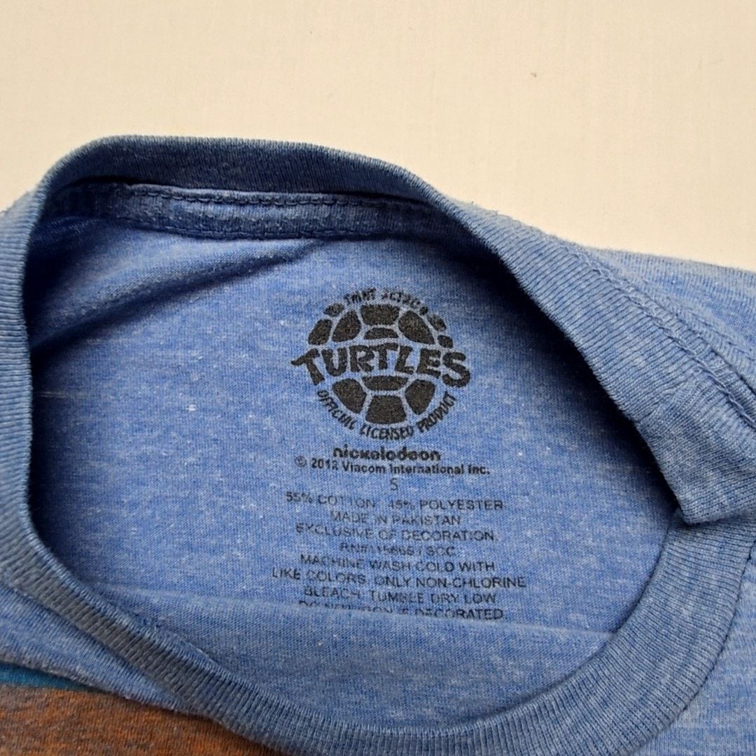 Nickelodeon TMNT Tee Nickelodeon Blue Cartoon Ninja Turtles S Shirt Size US S / EU 44-46 / 1 - 5 Thumbnail