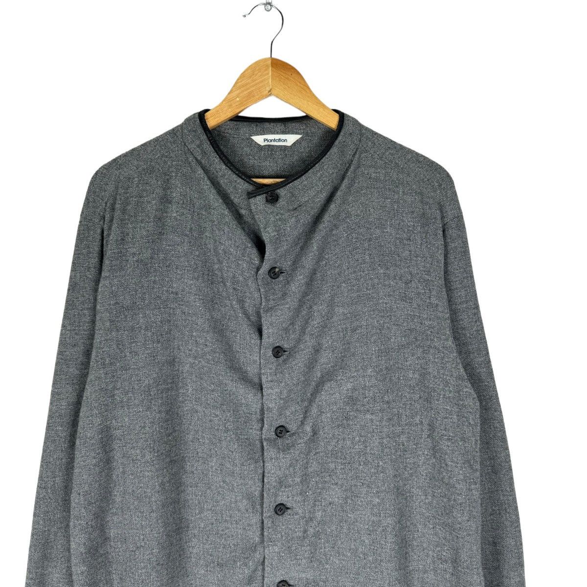 Issey Miyake × Japanese Brand 🌟90s PLANTATION ISSEY MIYAKE CARDIGAN BUTTON SHIRT Size US M / EU 48-50 / 2 - 2 Thumbnail