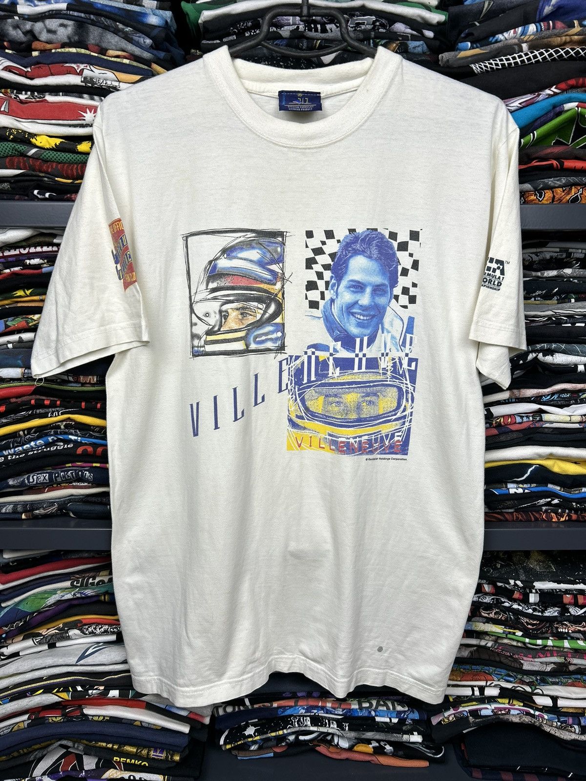 Formula 1 × Vintage Vintage Jacques Villeneuve F1 Racing T-Shirt Size US M / EU 48-50 / 2 - 1 Thumbnail