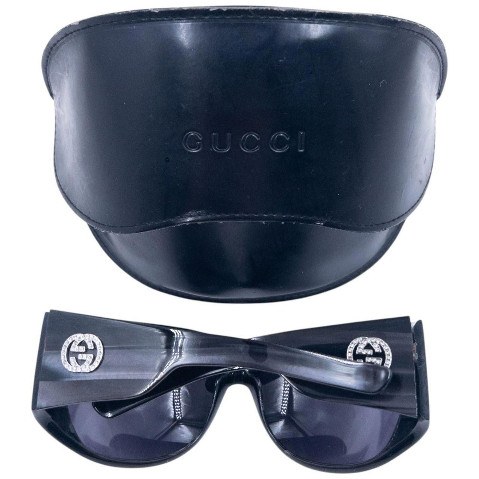 Gucci Vintage 2000s Gucci Diamonte Sunglasses Size ONE SIZE - 8 Thumbnail