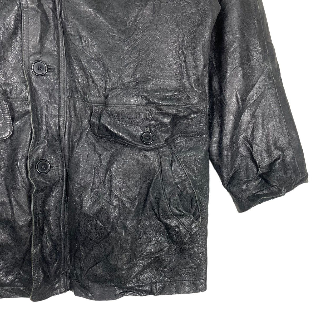Gianni Valentino × Vintage 💥80s GIANNI VALENTINO GENUINE LEATHER JACKET Size US M / EU 48-50 / 2 - 4 Thumbnail