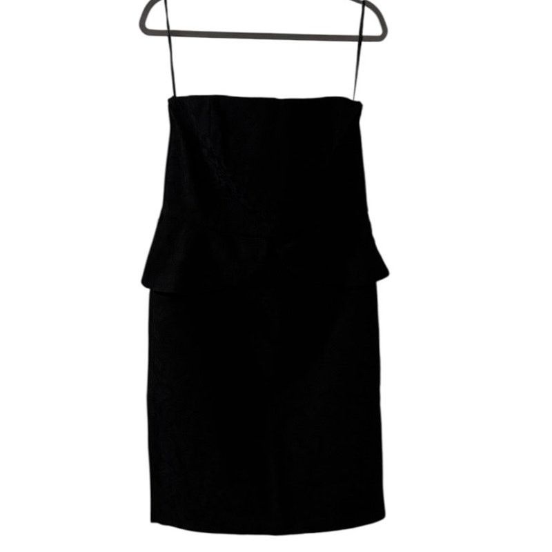 White House Black Market BHWM Black Lace Cocktail Dress Size 14 Knee Length Floral Size L / US 10 / IT 46 - 1 Thumbnail