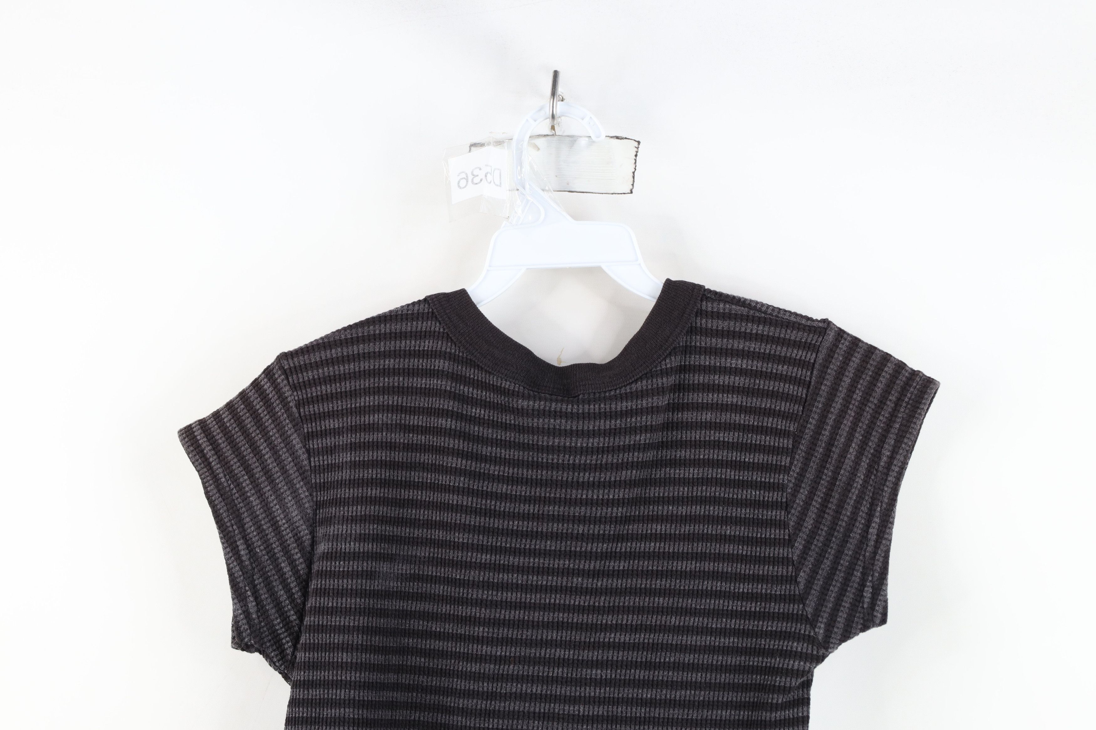 Vintage Vintage 90s Y2K Babydoll Thermal Waffle Knit T-Shirt USA Size M / US 6-8 / IT 42-44 - 10 Thumbnail
