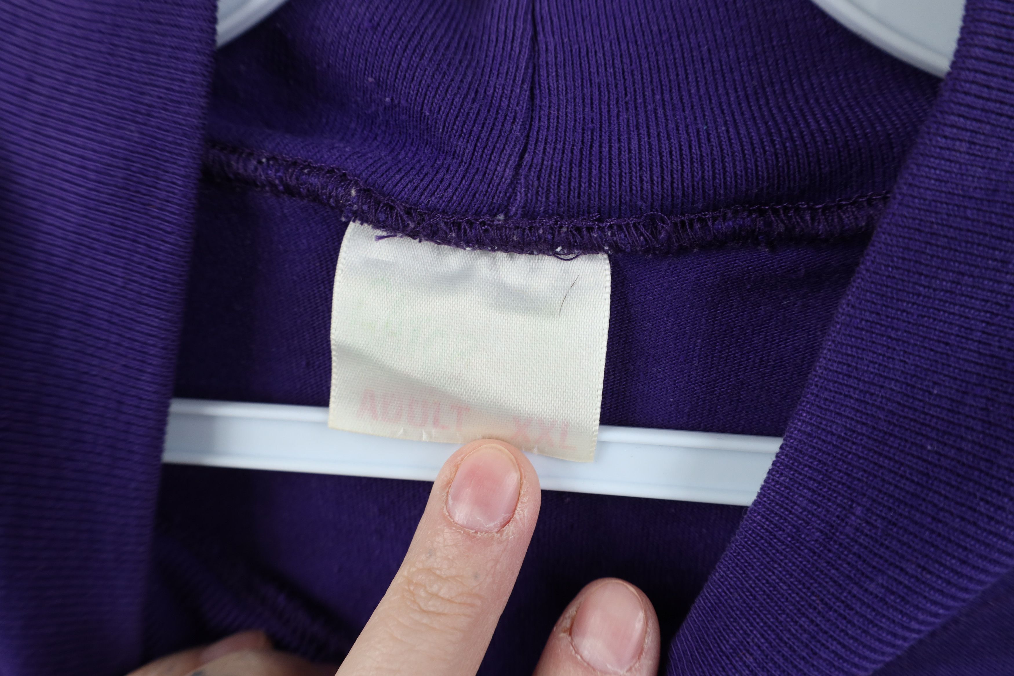 Vintage Vintage 90s Streetwear Baseball Mock Neck T-Shirt Purple USA Size US XXL / EU 58 / 5 - 8 Thumbnail