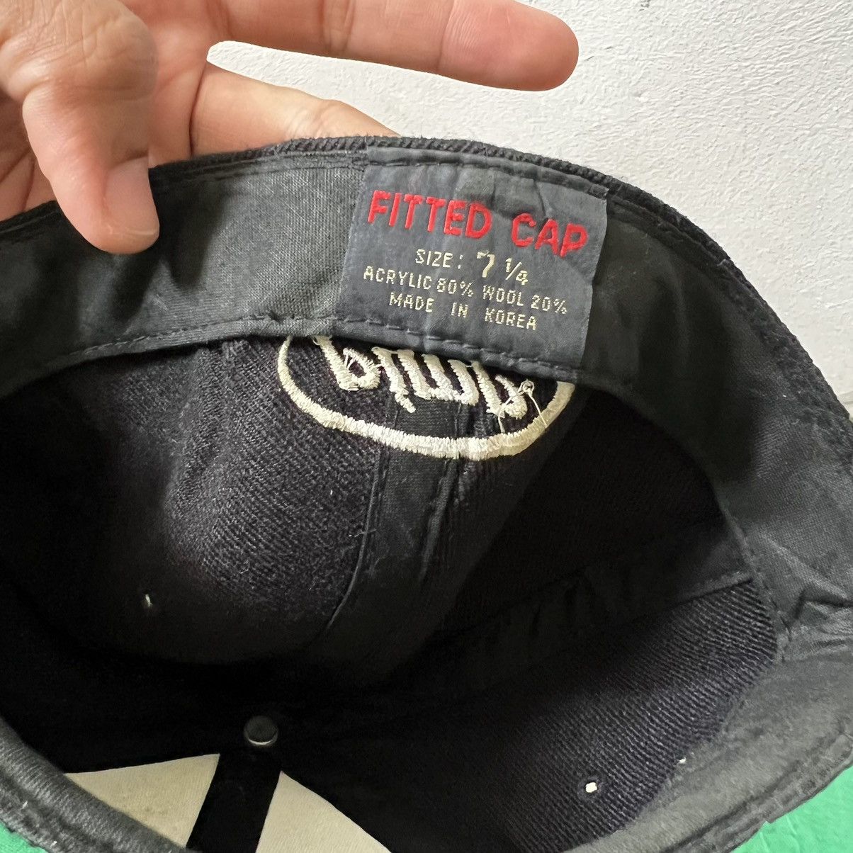 Vintage PIMP Oval Logo Wool Fitted Hat size 58cm-59cm Size ONE SIZE - 5 Thumbnail