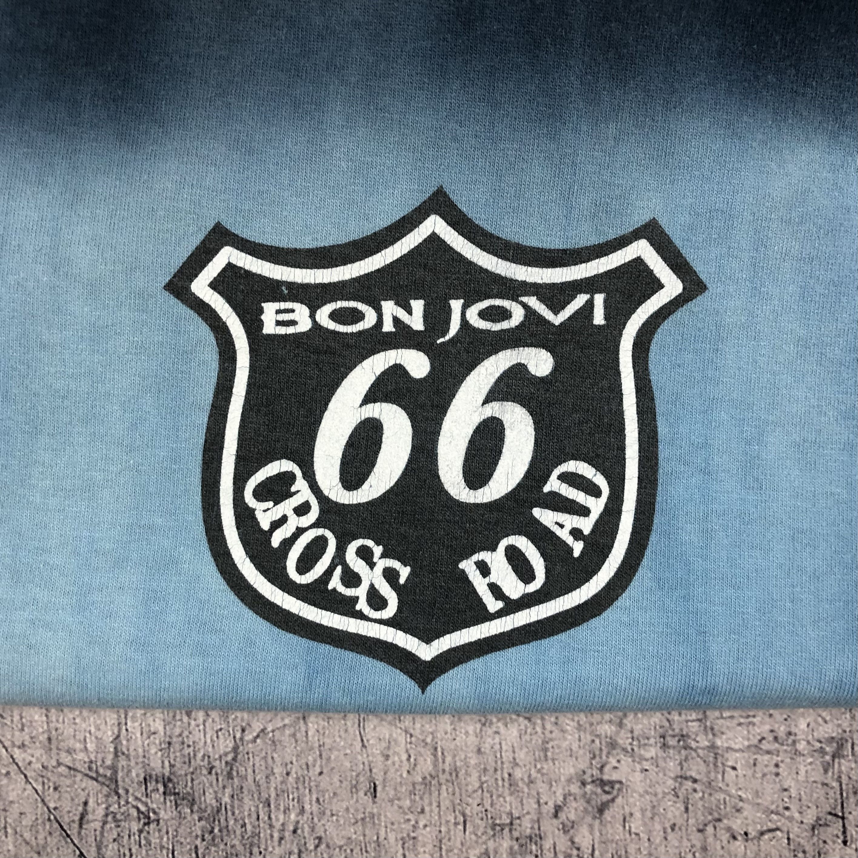 Band Tees 1994 Bon Jovi AOP Cross Road 66 Tee Size US XL / EU 56 / 4 - 7 Thumbnail