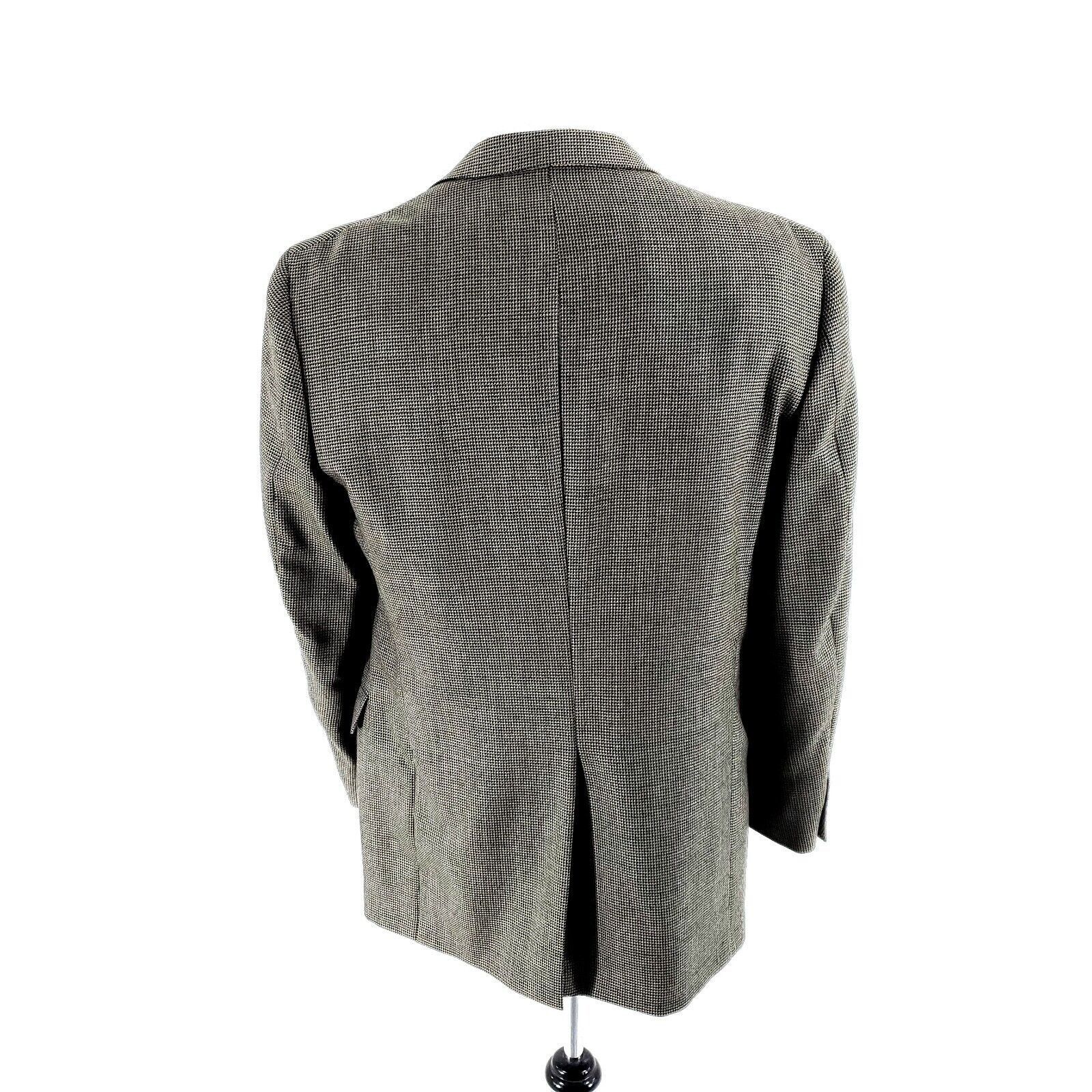 Austin Reed Austin Reed Heavy Textured Wool 2 Button Sport Coat 38R Blac Size 38R - 5 Thumbnail