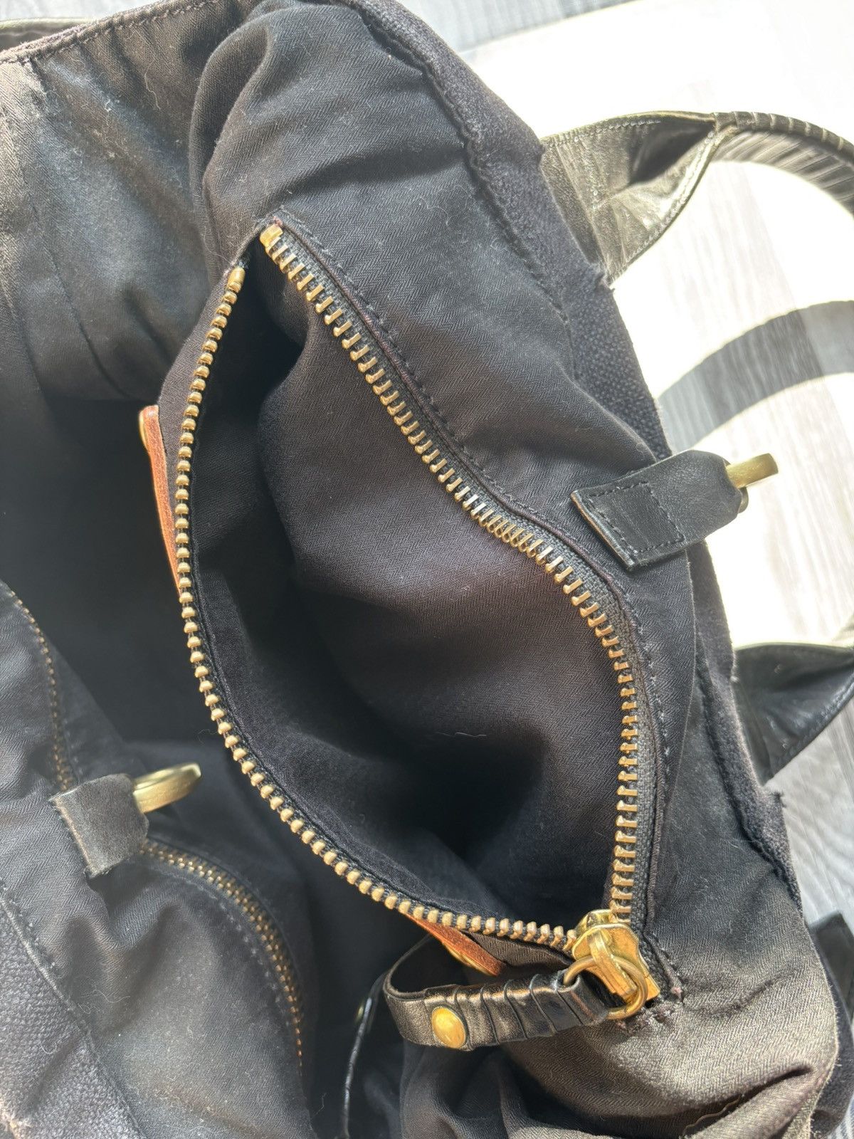 Cornelian Taurus By Daisuke Iwanaga Cornelian Taurus Black 4 Handle Shoulder Linen Tote Bag Size ONE SIZE - 5 Thumbnail