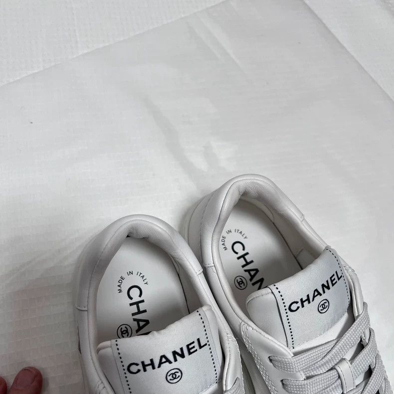 Chanel Chanel White Sneakers Size 36.5 -2505 Size US 6 / EU 39 - 8 Thumbnail