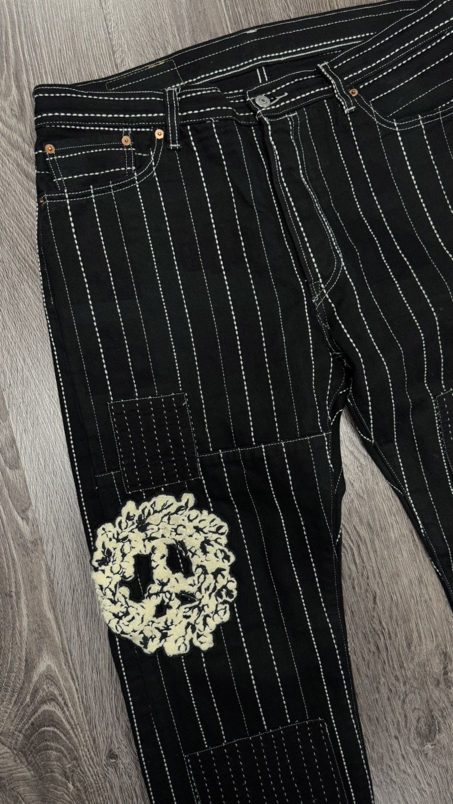 DENIM TEARS Denim Tears Patchwork Pants 36 Size US 36 / EU 52 - 3 Thumbnail