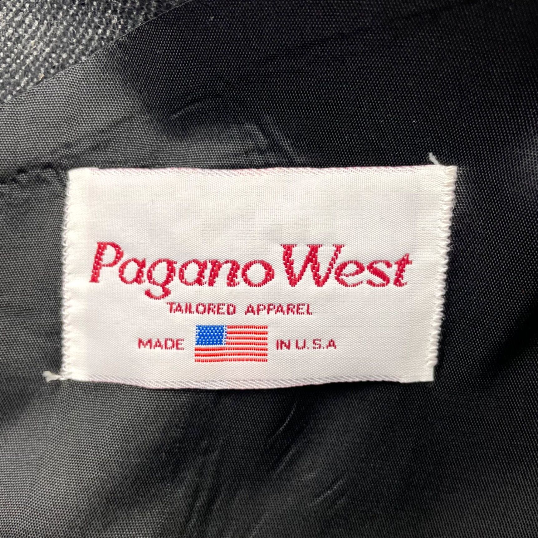 Vintage VINTAGE Pagno West Blazer Gray 2-Button Western Wool Tweed Men’s USA 44R Size 44R - 6 Thumbnail
