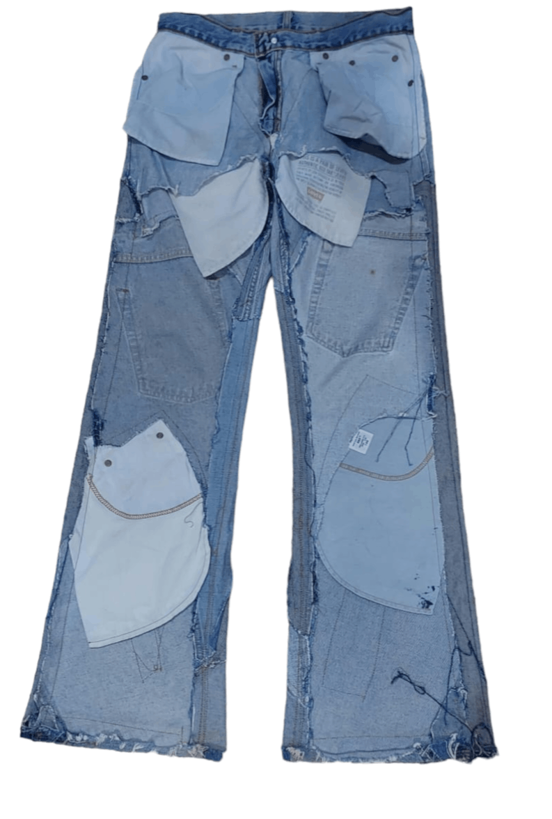 Levi's Vintage Clothing Levis custom Multi pocket Patchworks Jeans Size 31 Size US 31 - 3 Thumbnail
