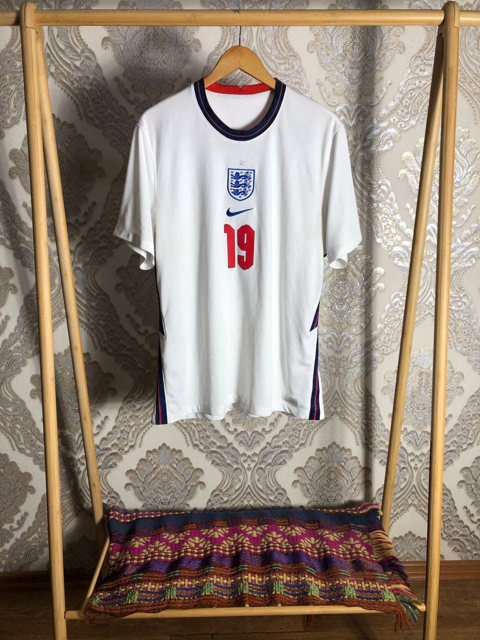 Vintage VERY RARE NIKE ENGLAND SOCCER JERSEY RETRO MANCHESTER UNITED Size US XL / EU 56 / 4 - 2 Thumbnail
