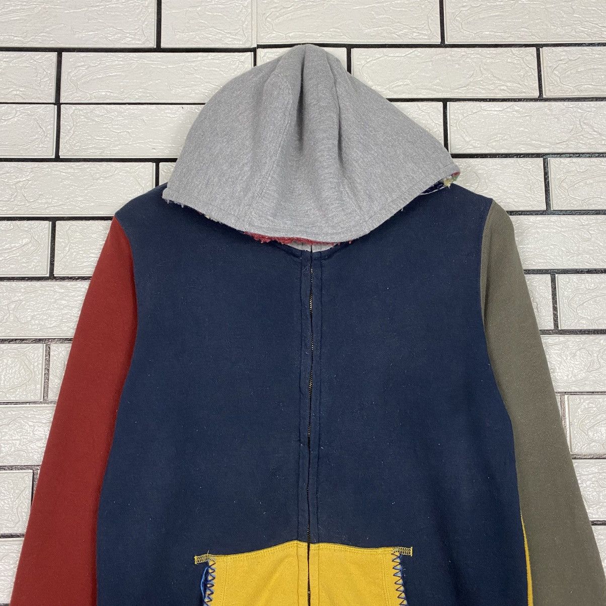Japanese Brand 📌Multi Color Zipper Hoodie Power To The People Size US M / EU 48-50 / 2 - 4 Thumbnail