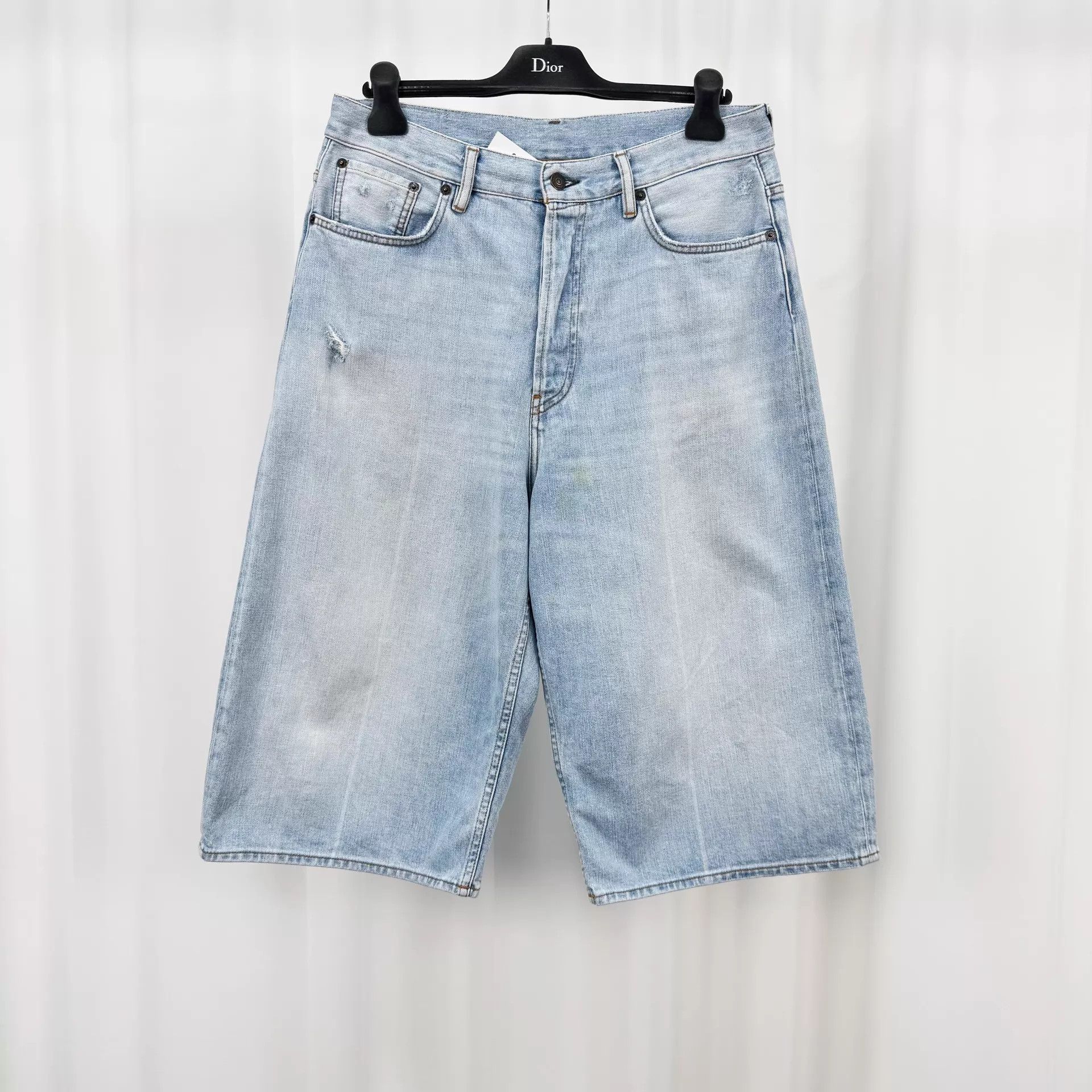 Acne Studios ACNE STUDIOS Light Blue Washed Denim 7/8 W32 98N Size US 32 / EU 48 - 1 Thumbnail