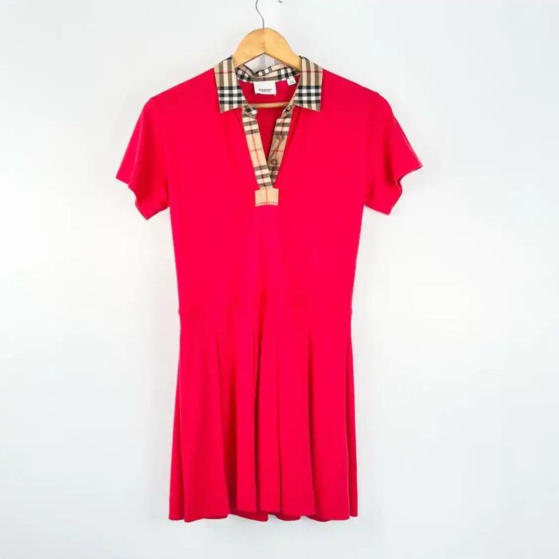 Burberry Burberry Summer Red Short Sleeve Dress Size XS / US 0-2 / IT 36-38 - 1 Thumbnail