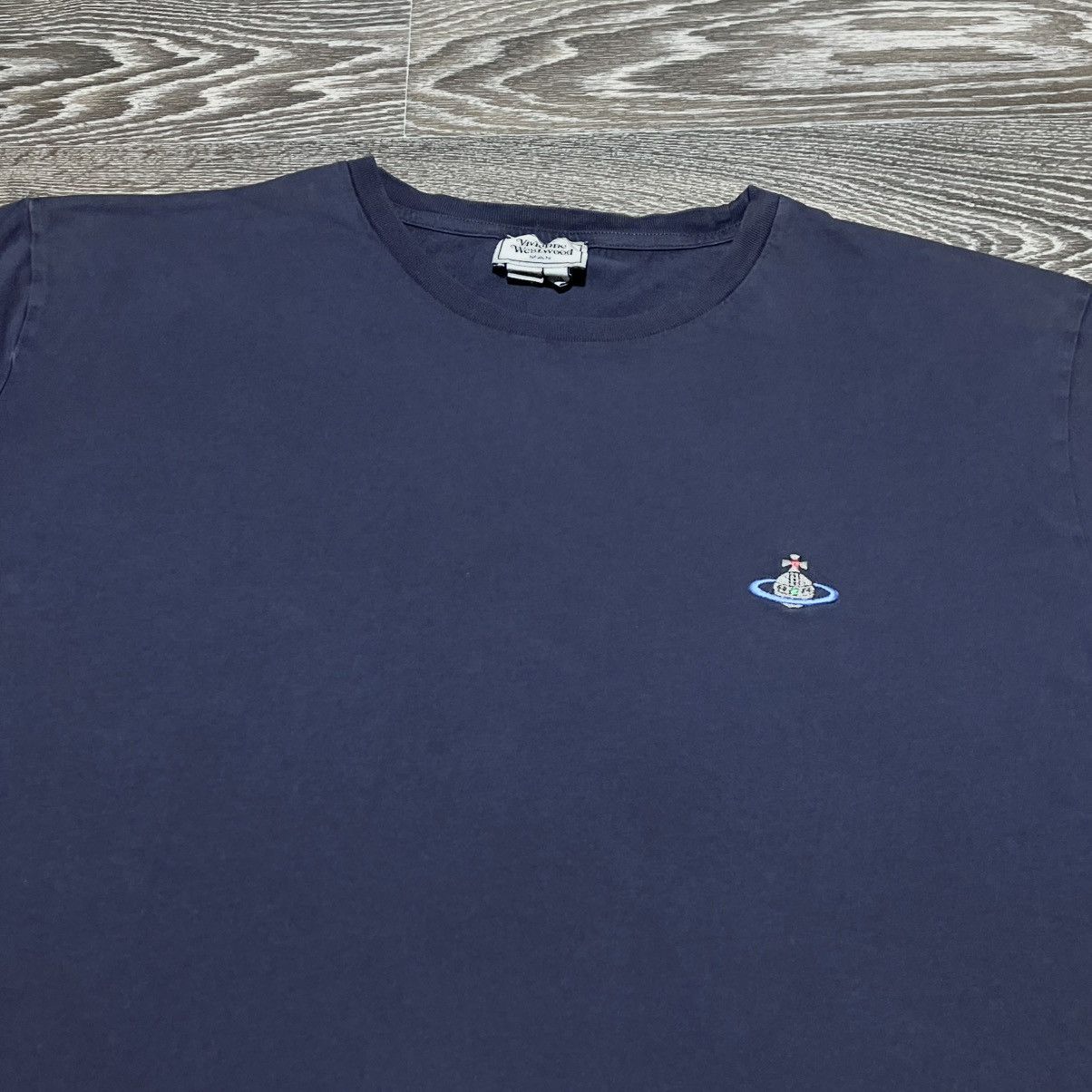 Vivienne Westwood VIVIENNE WESTWOOD Big Orb Custom Hand Painted Logo T-shirt Size US XL / EU 56 / 4 - 5 Thumbnail
