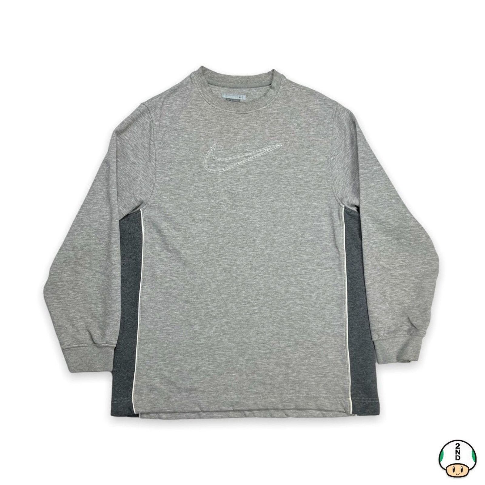 Nike × Vintage Nike Sportswear Sweatshirt Big Center Swoosh Fleece Pullover Size US S / EU 44-46 / 1 - 1 Thumbnail