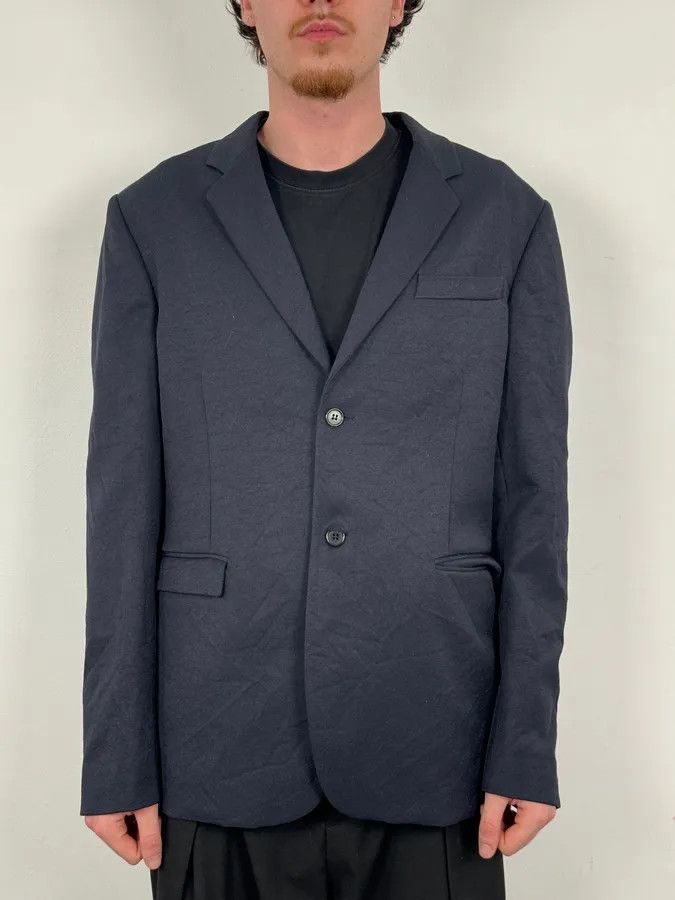 Marni Marni Navy Wool Classy Blazer Jacket Size 44R - 2 Thumbnail