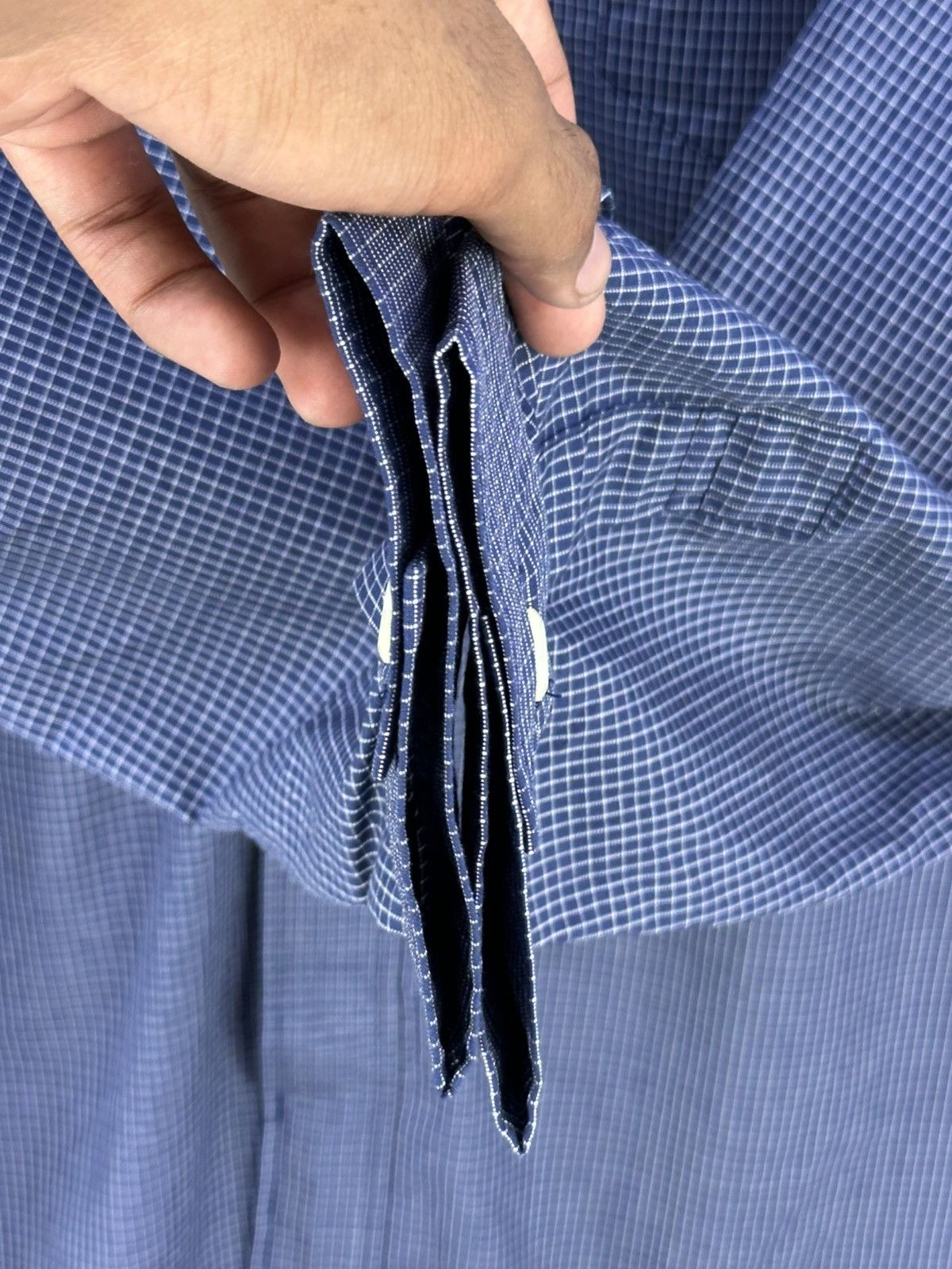 Japanese Brand Danbird Japan Beverage Grid Check Worker Shirt Size US L / EU 52-54 / 3 - 12 Thumbnail