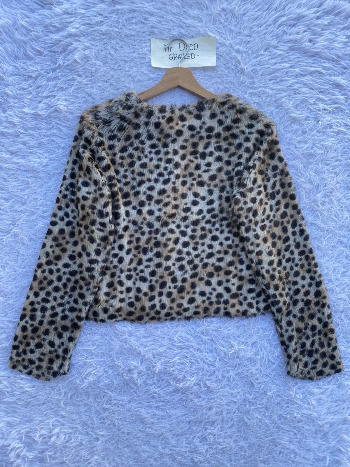 agnes b. Rare agnes b. Fur Leopard Gold Button Jacket Size M / US 6-8 / IT 42-44 - 21 Thumbnail