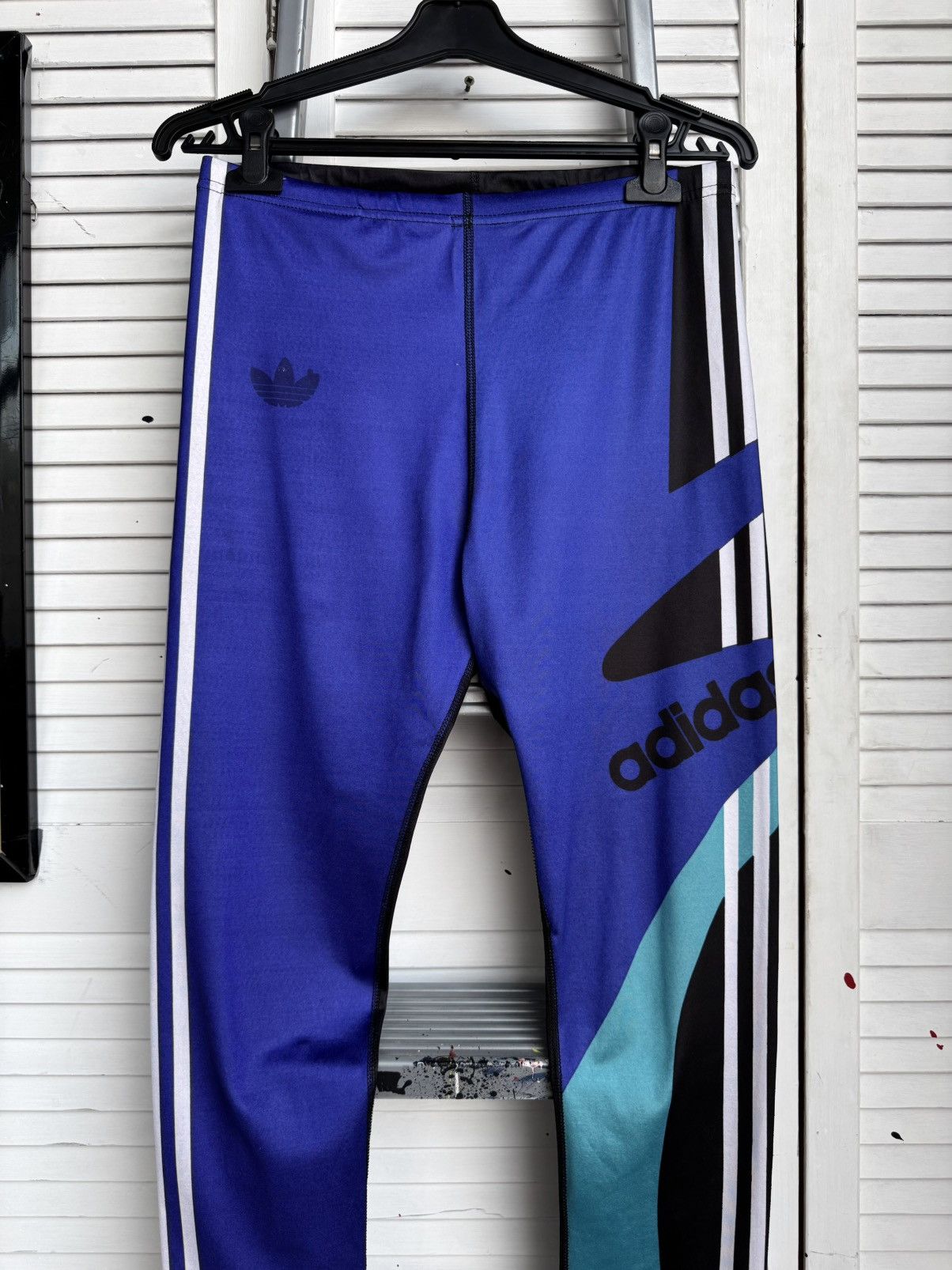 Adidas Vintage Adidas Cycling Running Leggings Big Logo France Size US 34 / EU 50 - 7 Thumbnail