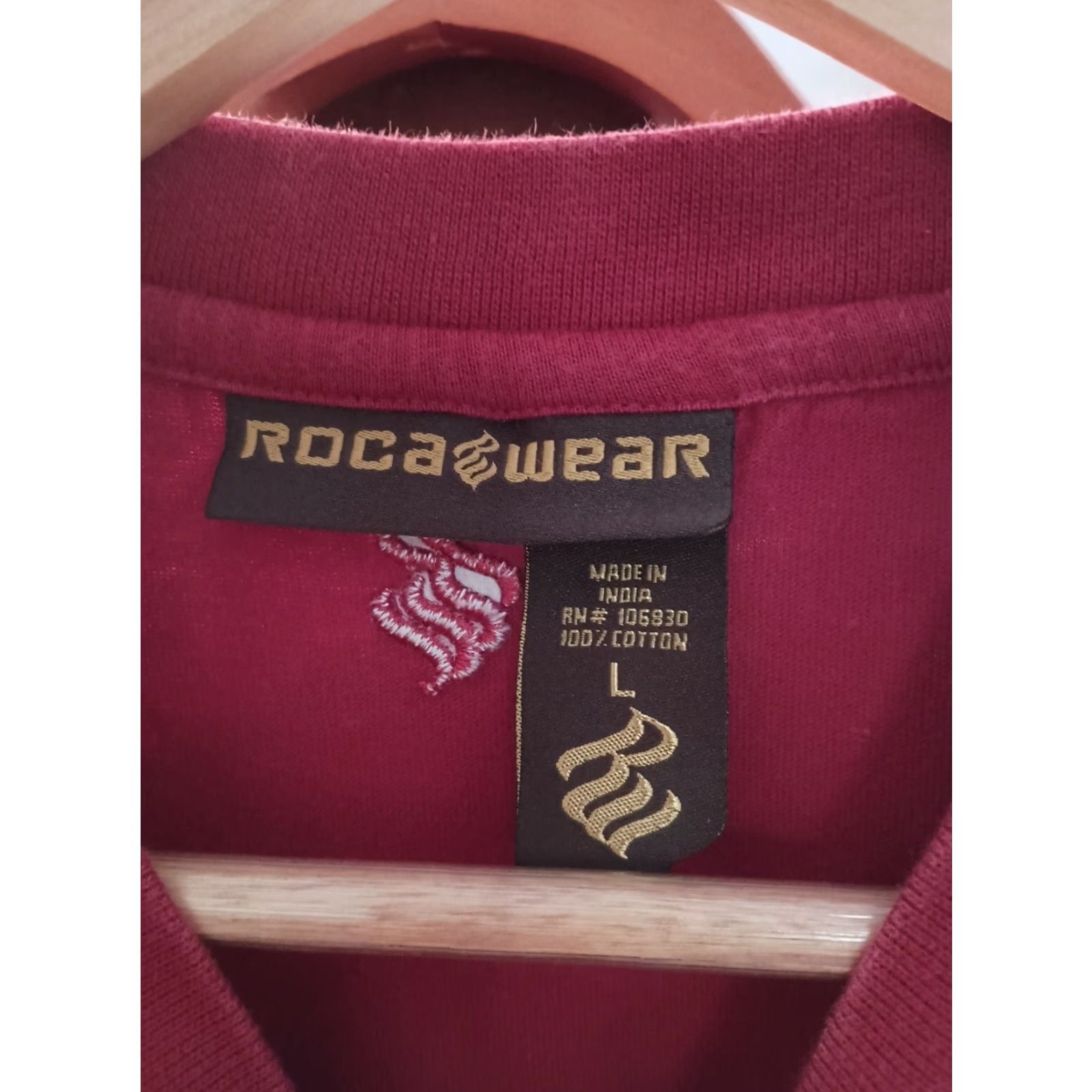 Rocawear VINTAGE Rocawear Hip Hop Streetwear T-shirt Men L Red Shirt Size US L / EU 52-54 / 3 - 4 Thumbnail