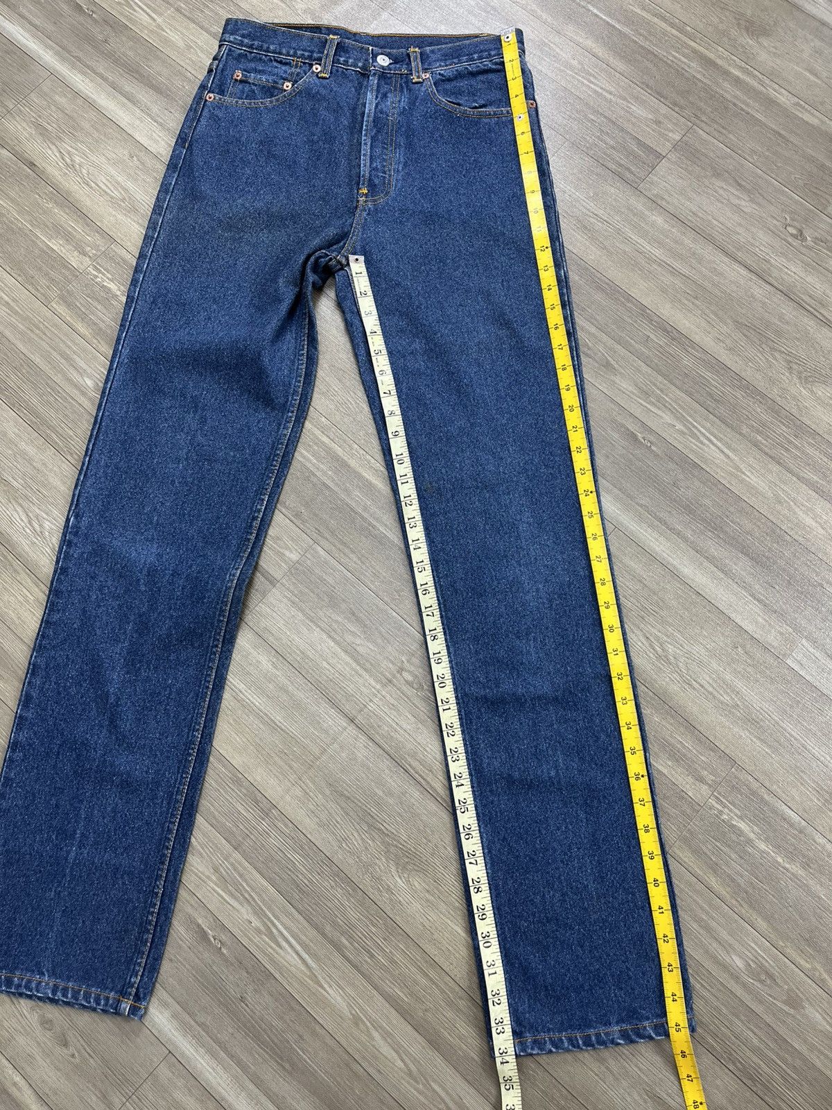 Levi's Vintage Clothing 🇺🇸1990s Vintage Levis 501 31x34 Straight Leg Blue Jeans Size US 30 / EU 46 - 21 Thumbnail